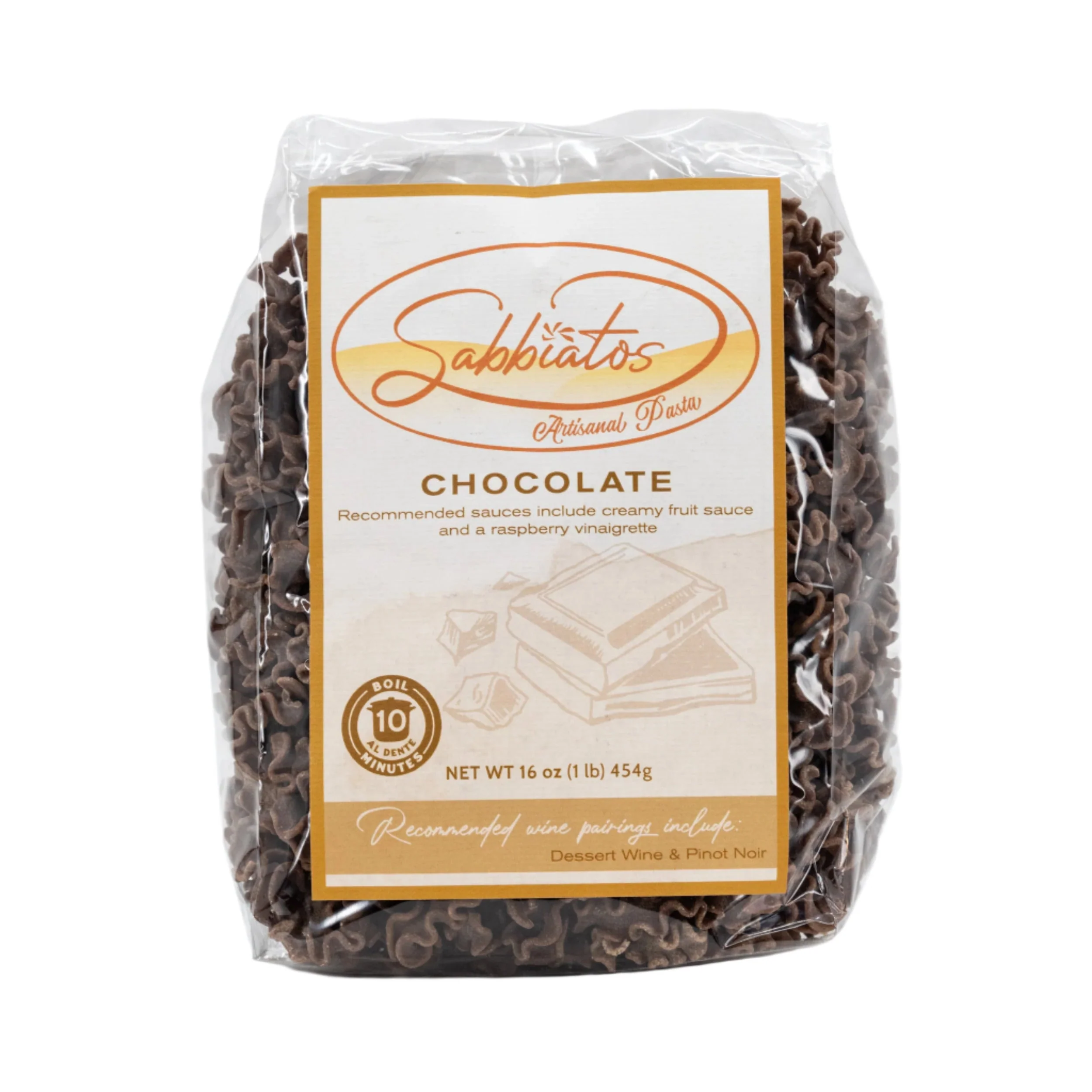 Chocolate Noodles | Gigli | 16 oz | Pack of 2 | Sabbiatos - Image 2