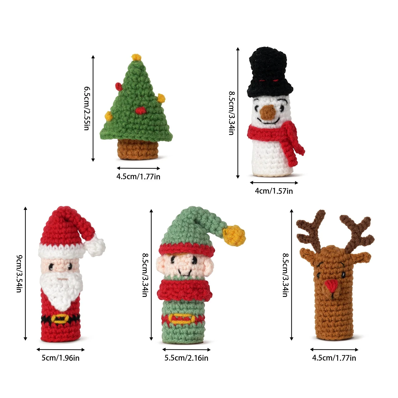 Christmas Amigurumi DIY Crochet Kit Wizardi F07N8-M238 - Image 5