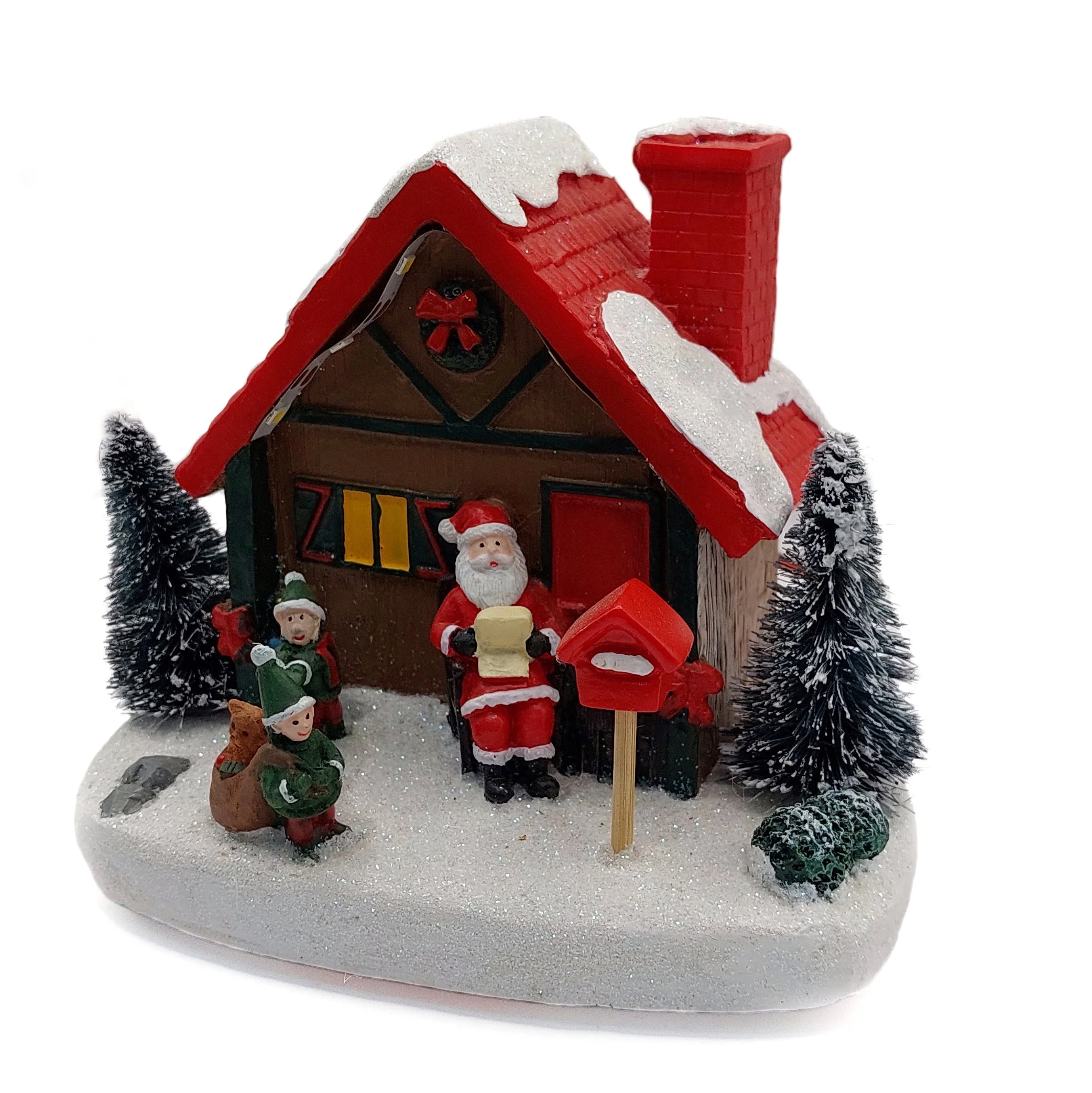 Christmas Cottage with Santa. Village Wizardi F07-N1-7-578A - Image 2