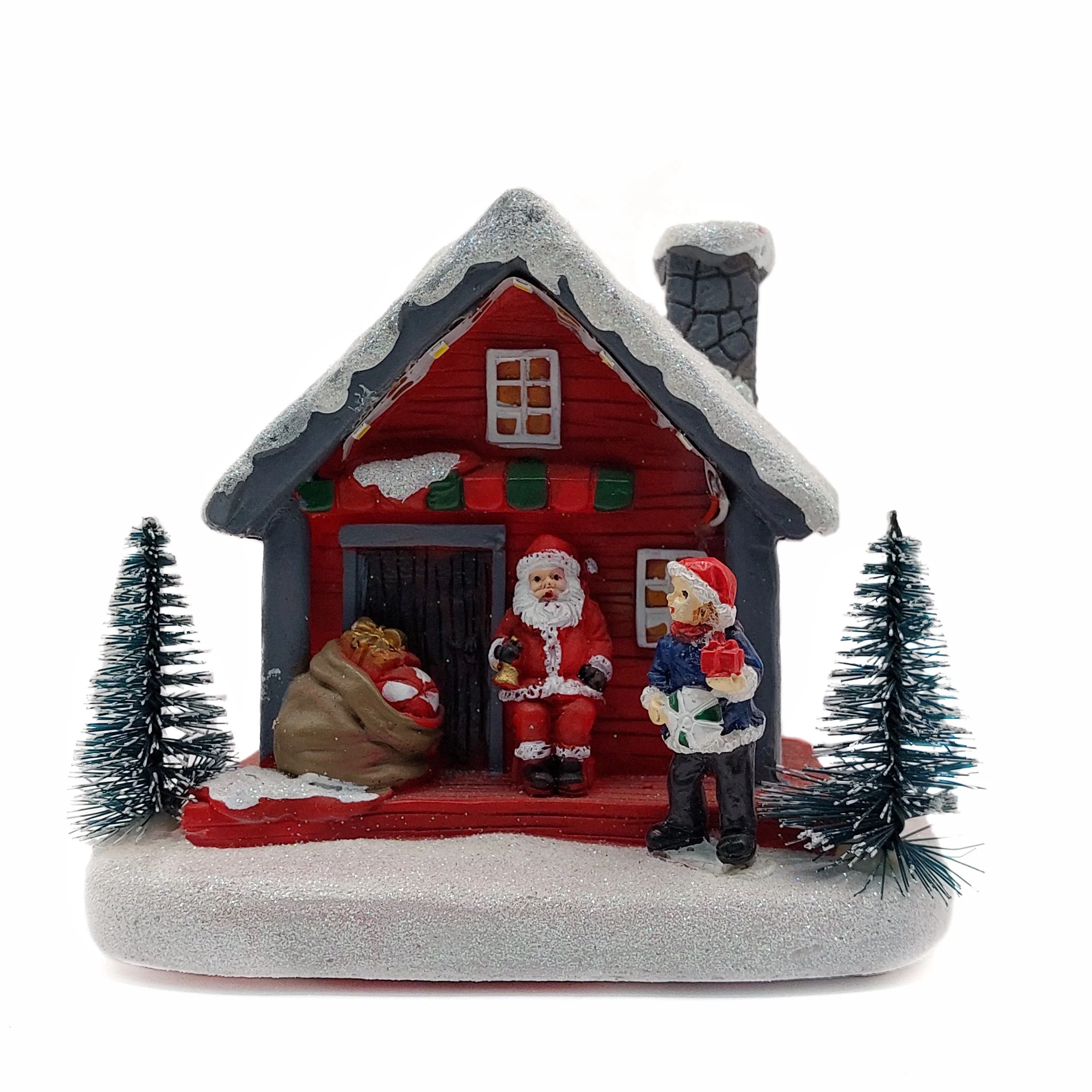 Christmas Cottage with Santa. Village Wizardi F07-N1-7-578B - Image 2