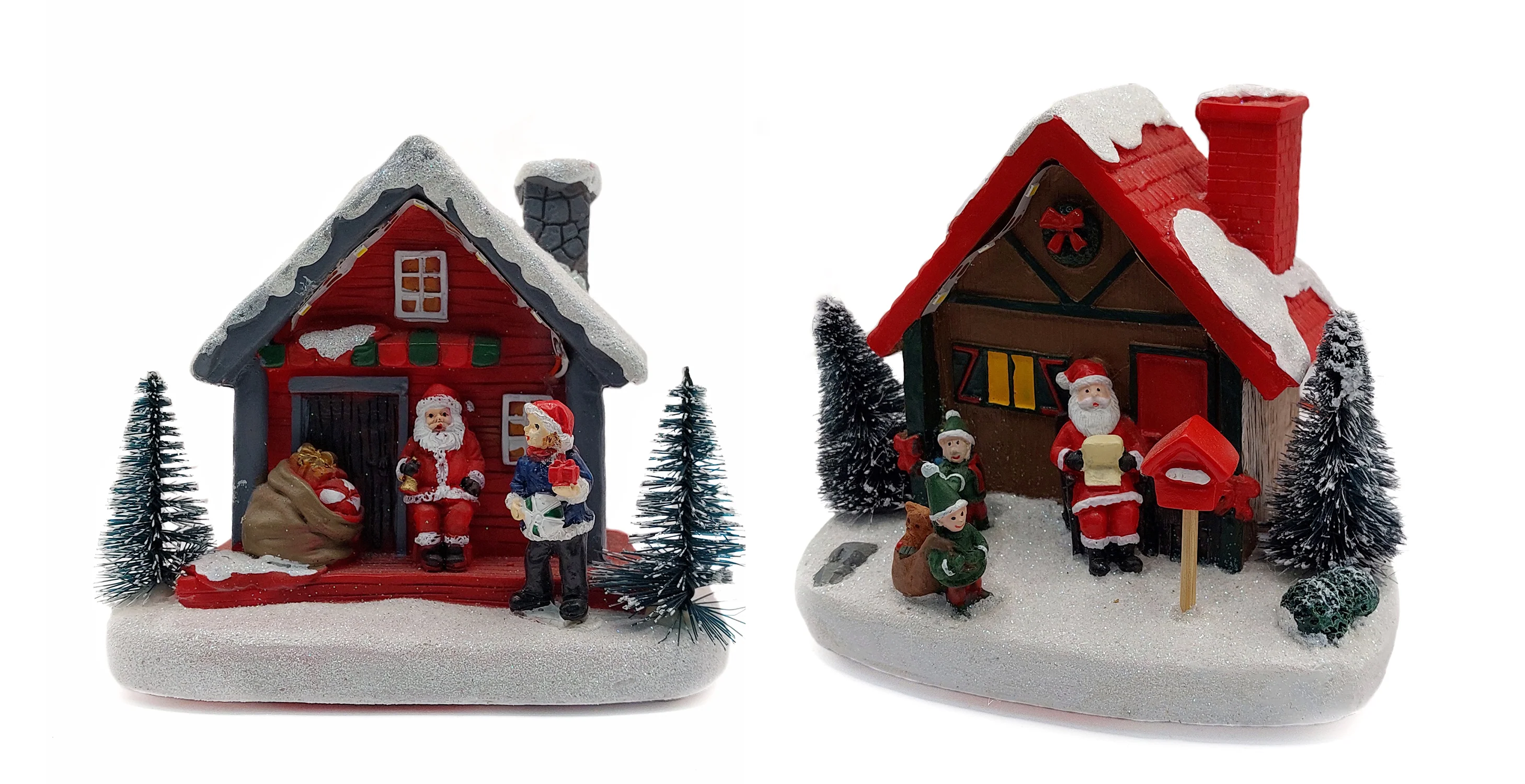 Christmas Cottage with Santa. Village Wizardi F07-N1-7-578B - Image 3