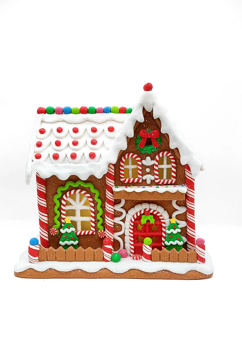 Christmas Gingerbread House Snowy Roof. Wizardi Festive Decoration F07-N2-24-A2560 - Image 2