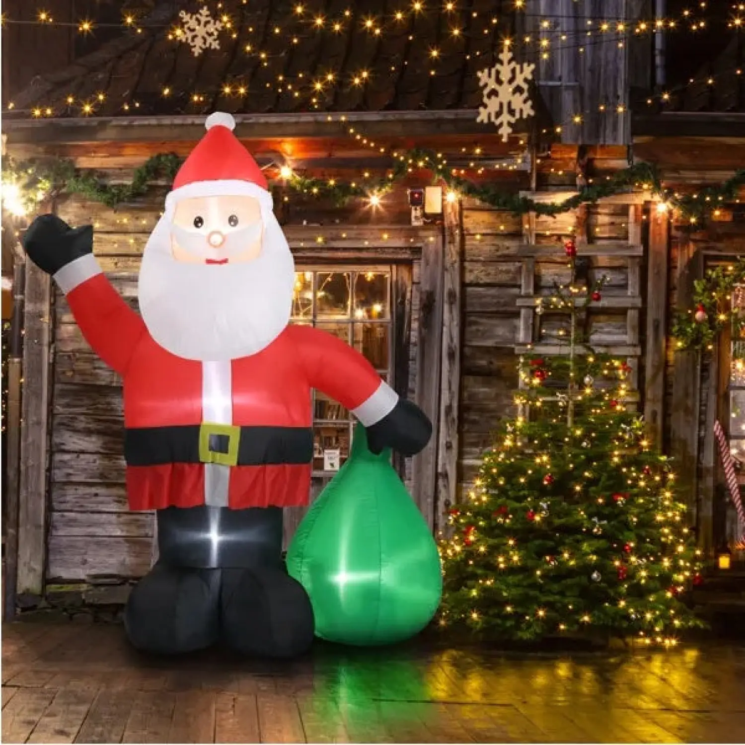 Christmas Inflatable Santa Lights with LED for Indoor & Outdoor - Image 5