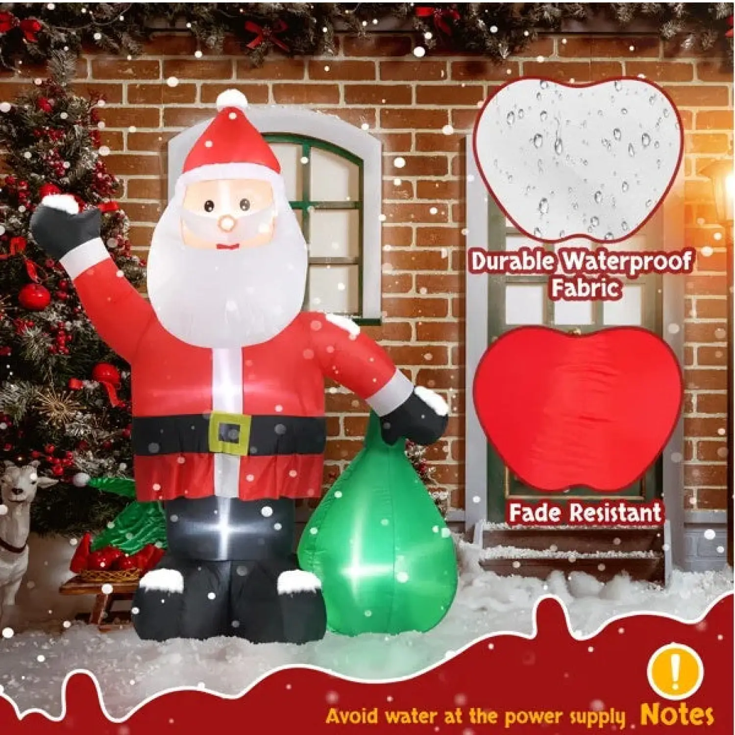 Christmas Inflatable Santa Lights with LED for Indoor & Outdoor - Image 9