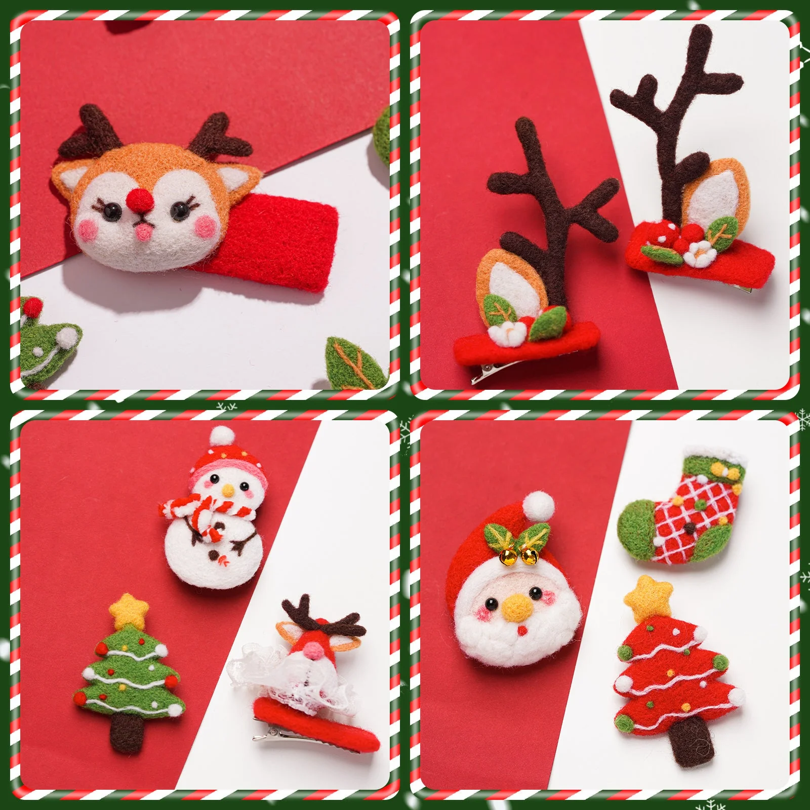 Christmas Needle Felting Kit. Wizardi DIY Wool Craft Kit F07N8-Z-13 - Image 6
