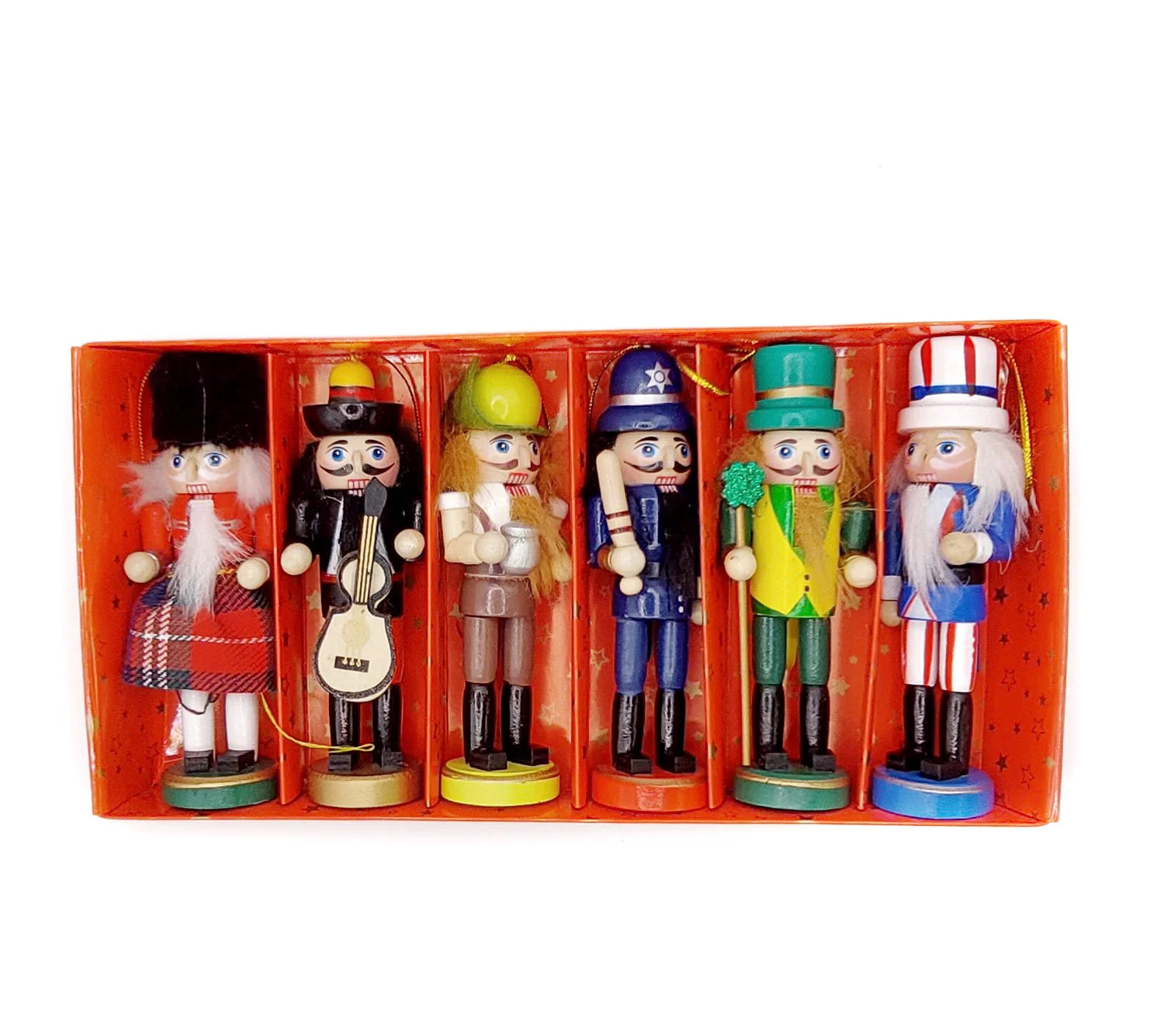 Christmas Nutcracker Set. Wizardi Classic Wooden Festive Decoration F07M14-10-N01613 - Image 2