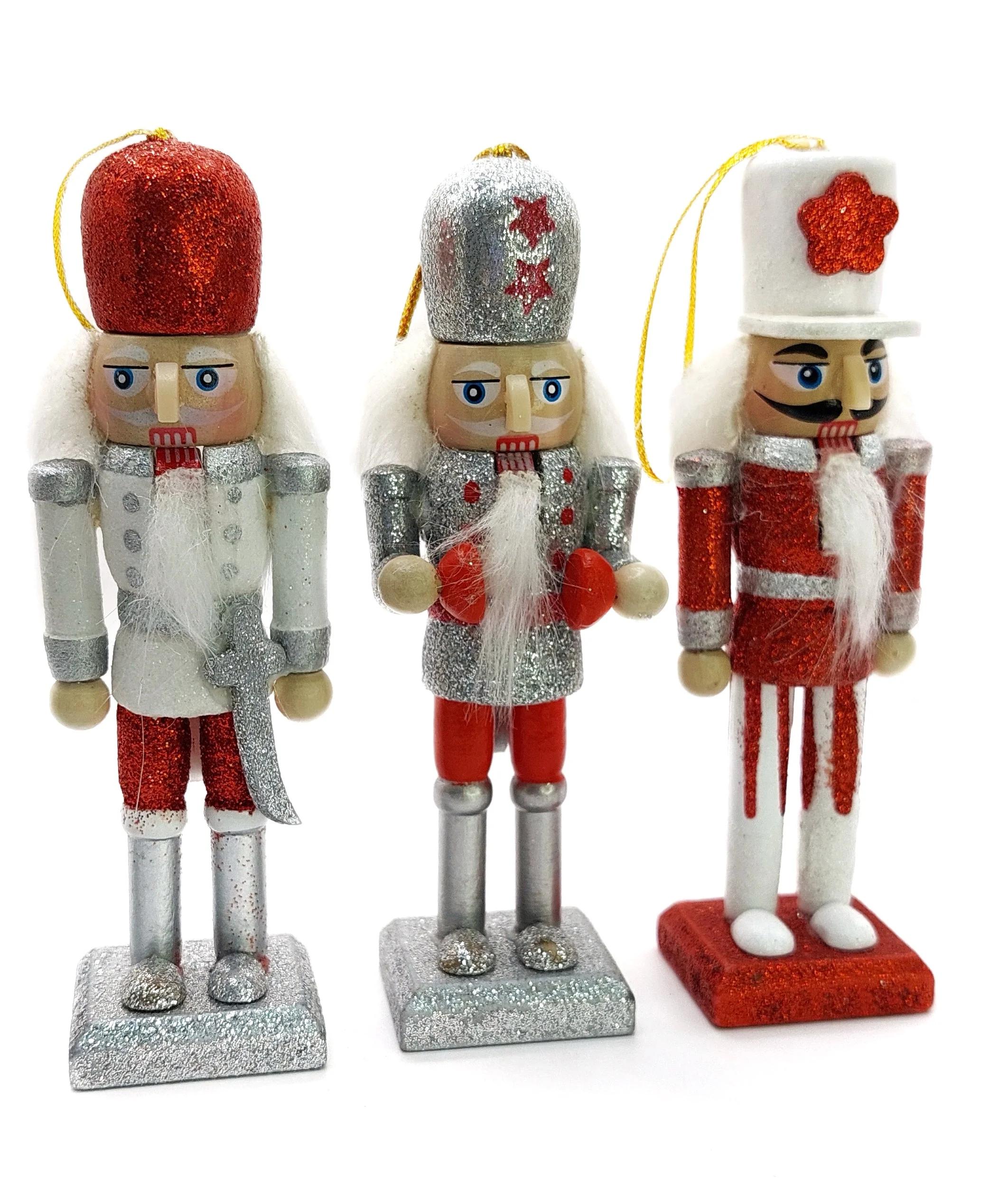 Christmas Nutcracker Set. Wizardi Classic Wooden Festive Decoration F07M14-16-N01249 - Image 4