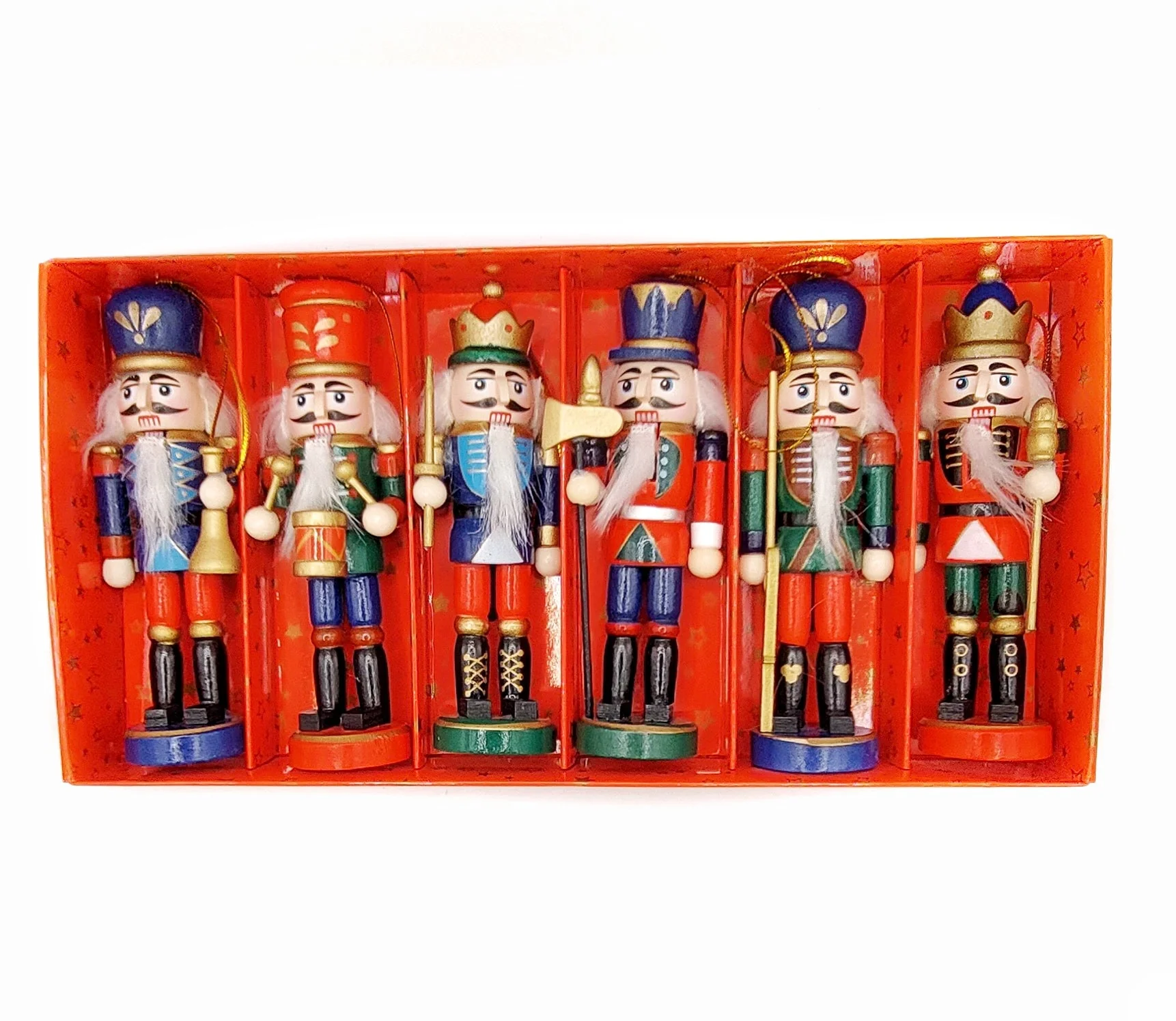 Christmas Nutcracker Set. Wizardi Classic Wooden Festive Decoration F07M14-6-N01617 - Image 3