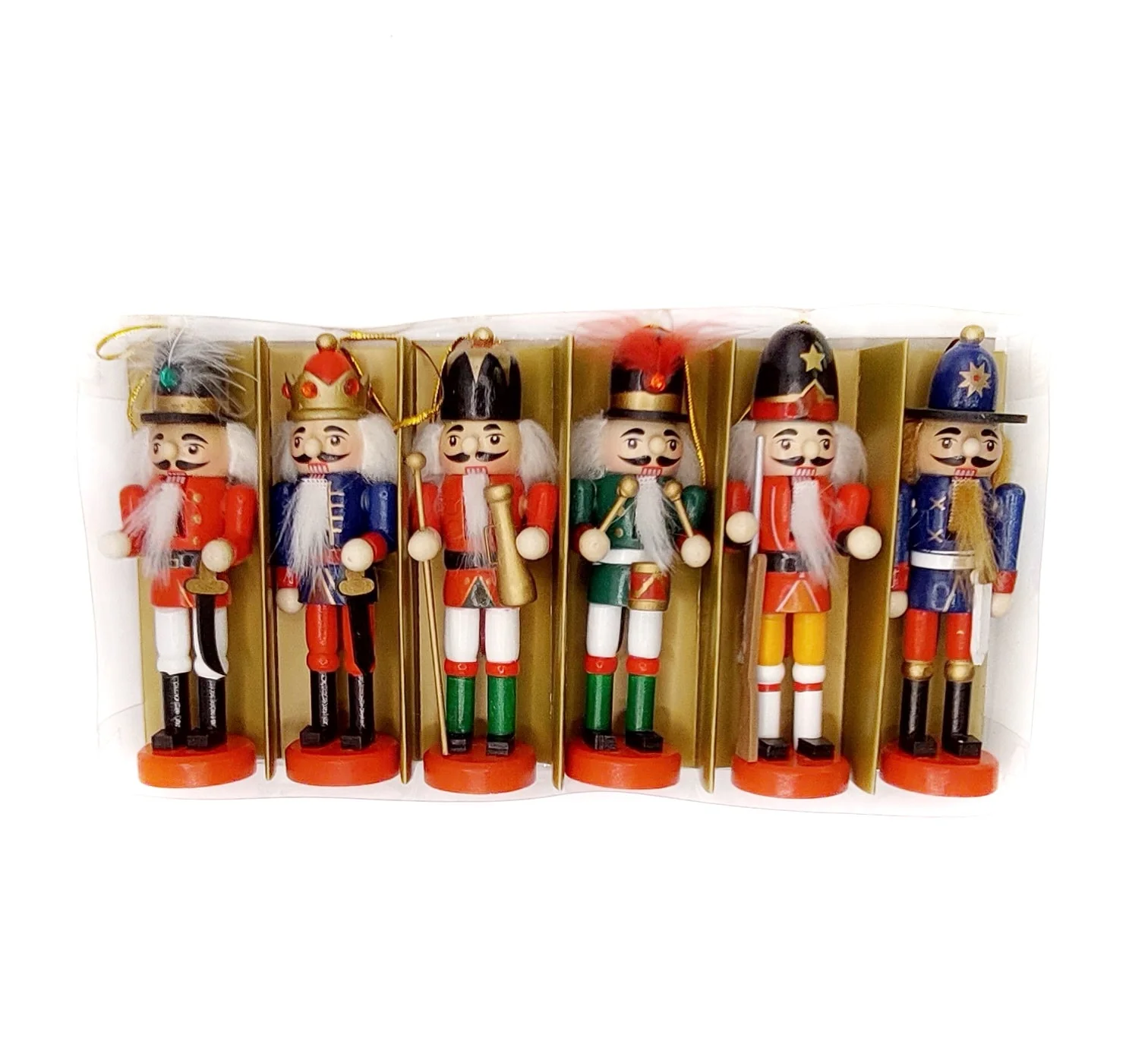 Christmas Nutcracker Set. Wizardi Classic Wooden Festive Decoration F07M14-7-N01382 - Image 2