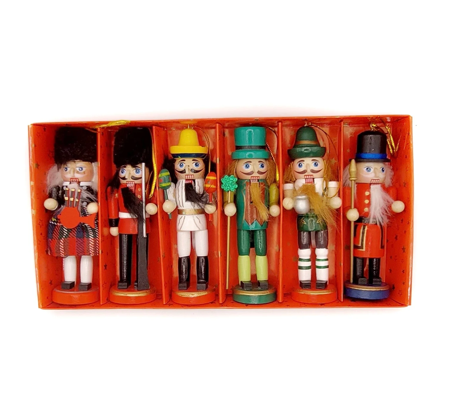 Christmas Nutcracker Set. Wizardi Classic Wooden Festive Decoration F07M14-9-N01612 - Image 2