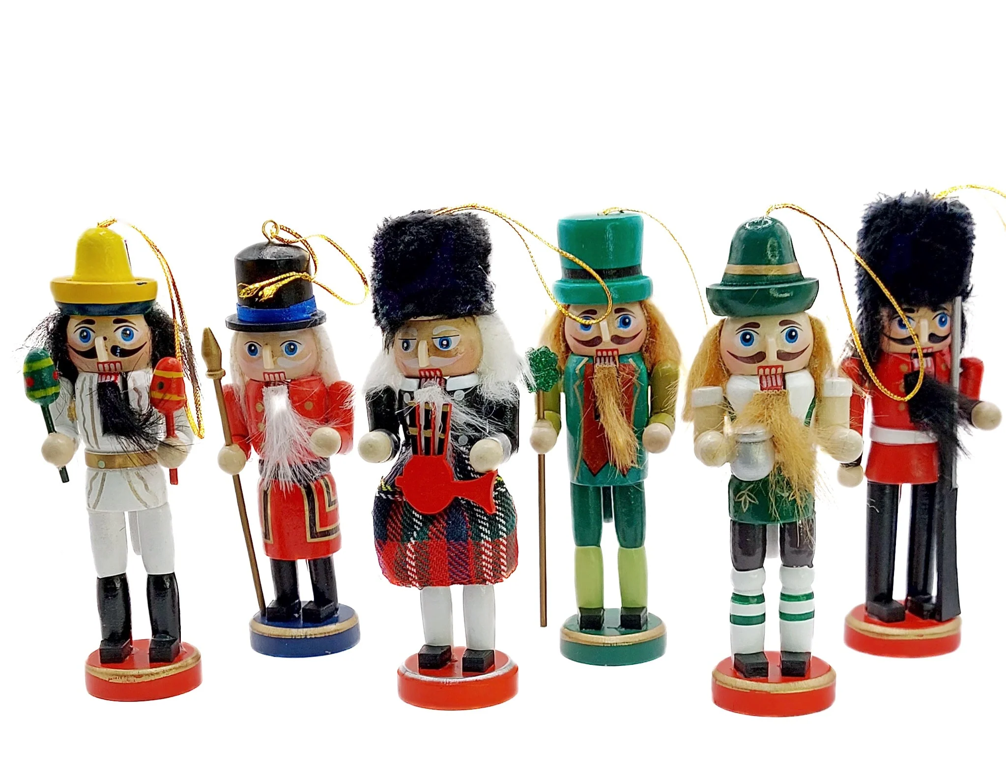 Christmas Nutcracker Set. Wizardi Classic Wooden Festive Decoration F07M14-9-N01612 - Image 3