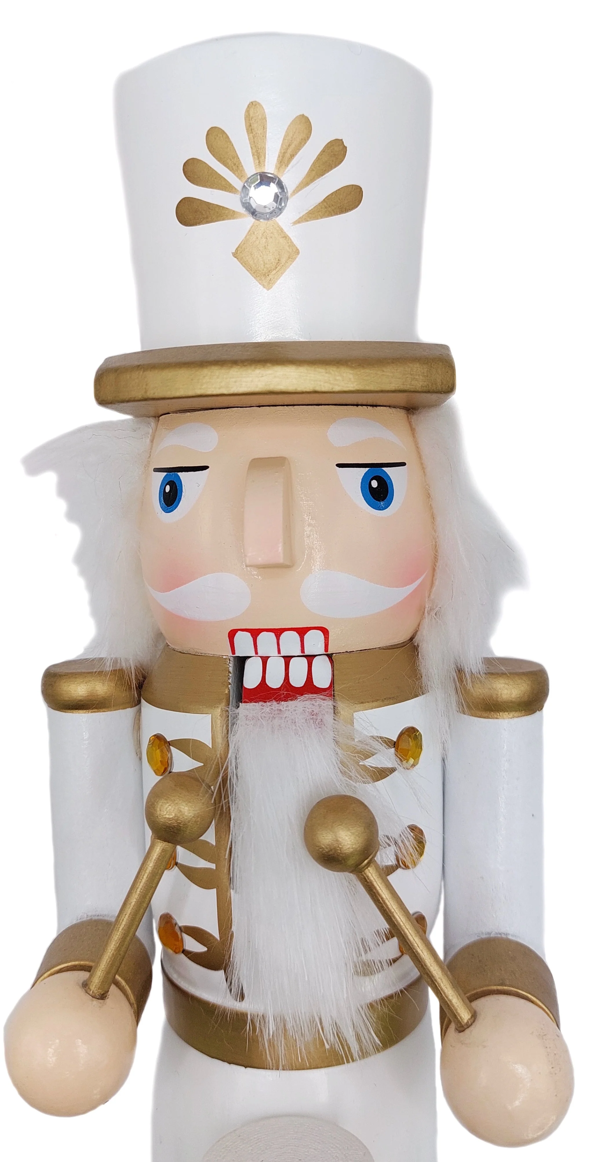 Christmas Nutcracker the Drummer. Wizardi Classic Wooden Festive Decoration F07M14-45-N01315A - Image 2