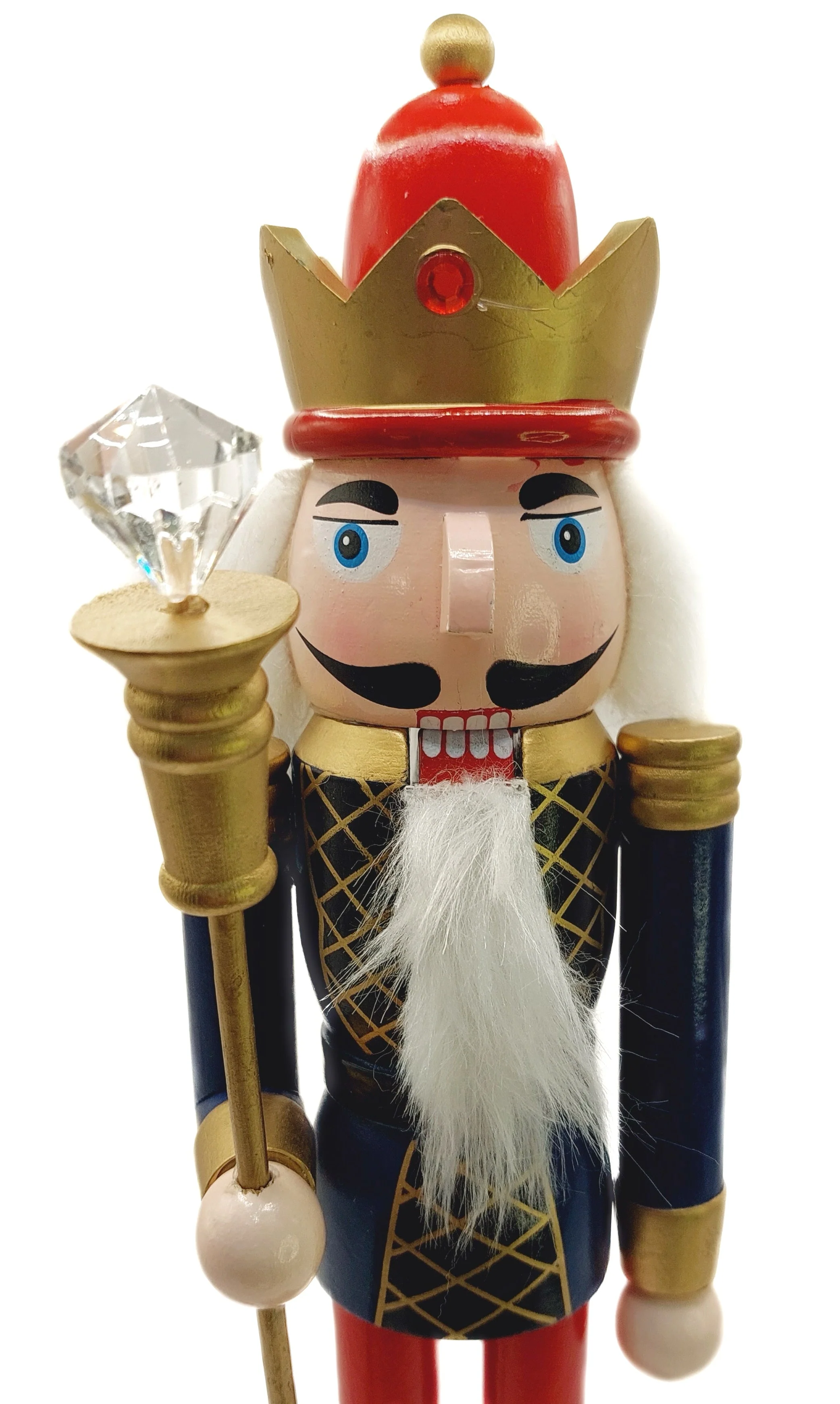 Christmas Nutcracker the King. Wizardi Classic Wooden Festive Decoration F07M14-38-N01724B - Image 2