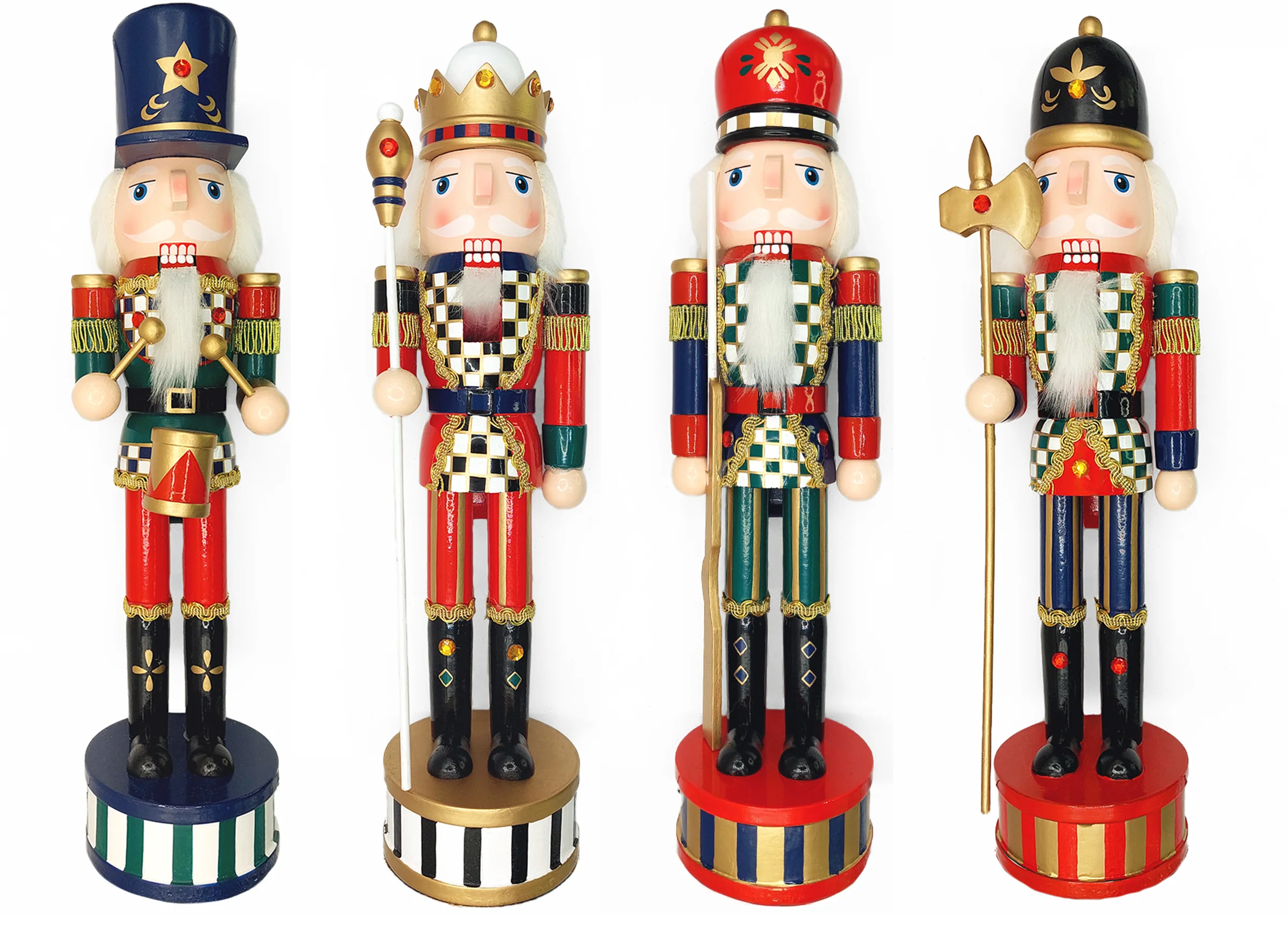 Christmas Nutcracker the Musketeer. Wizardi Classic Wooden Festive Decoration F07M14-36-N01845B - Image 2