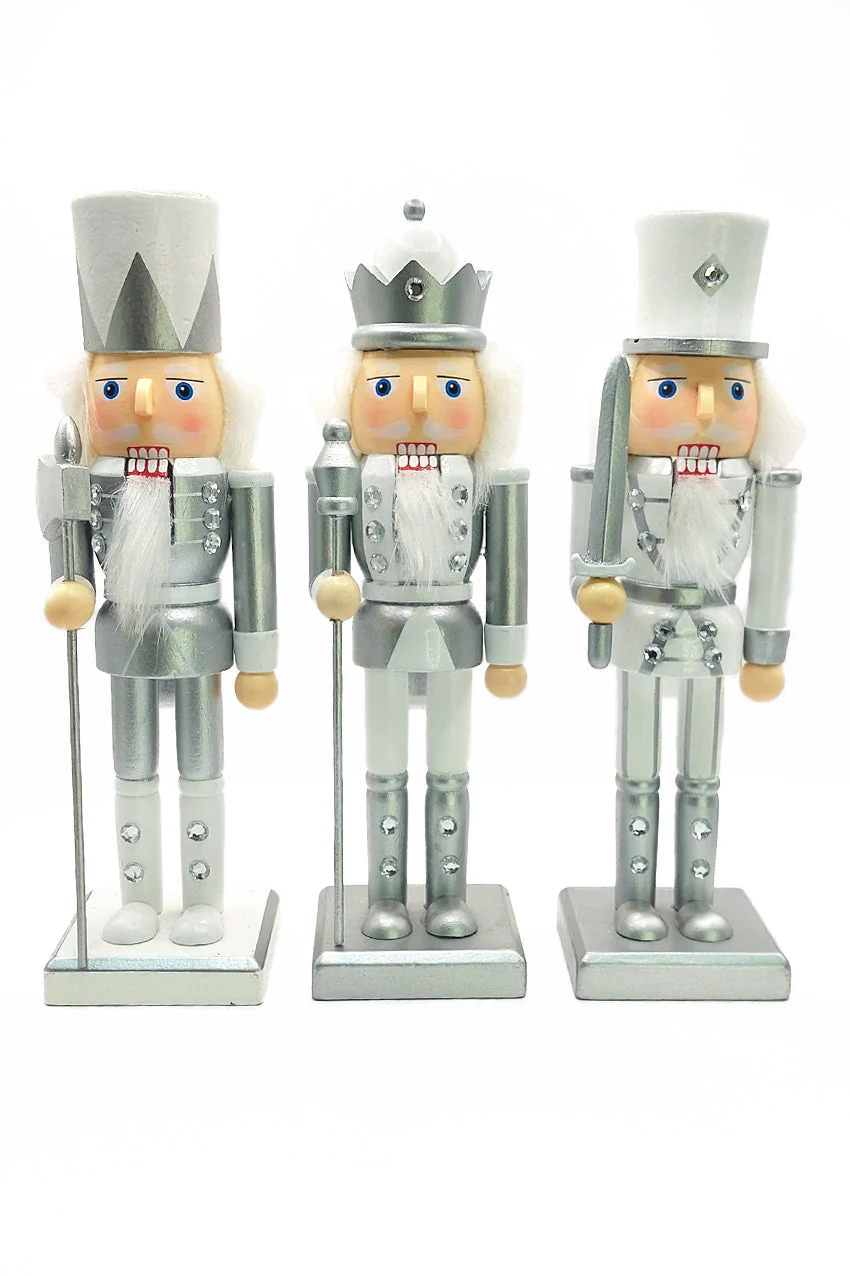 Christmas Nutcracker the Staffbearer. Wizardi Classic Wooden Festive Decoration F07M14-34-N01364B - Image 2