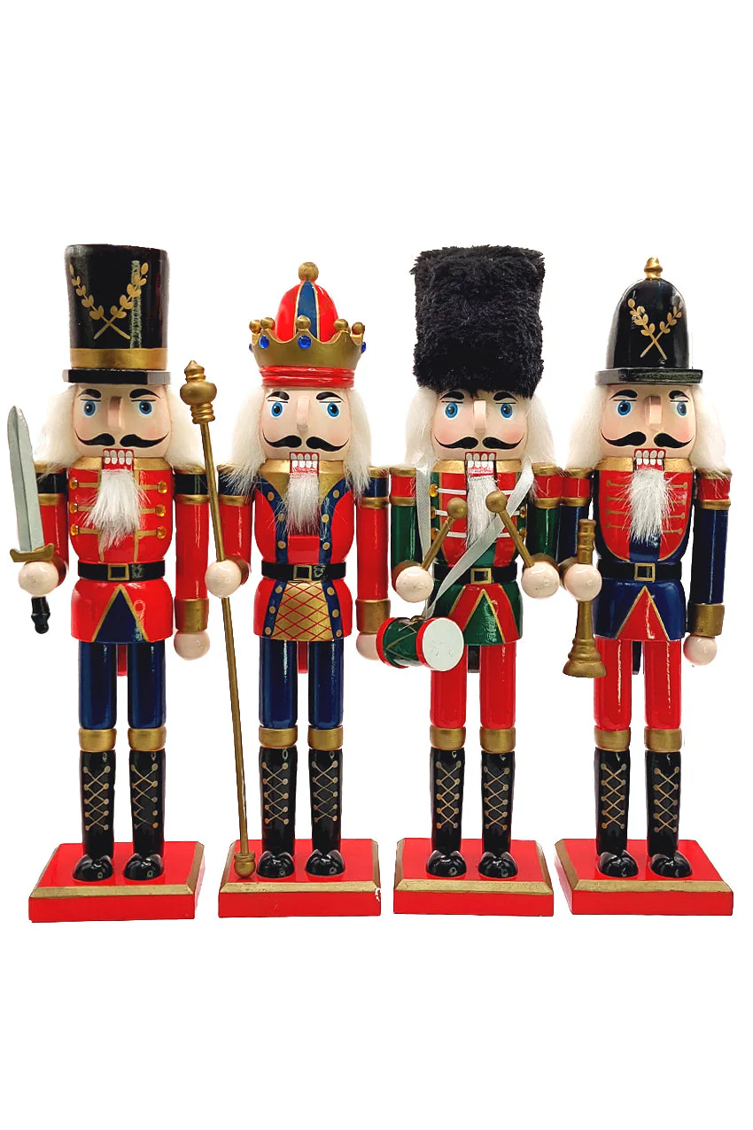 Christmas Nutcracker the Staffbearer. Wizardi Classic Wooden Festive Decoration F07M14-39-N01365A - Image 2