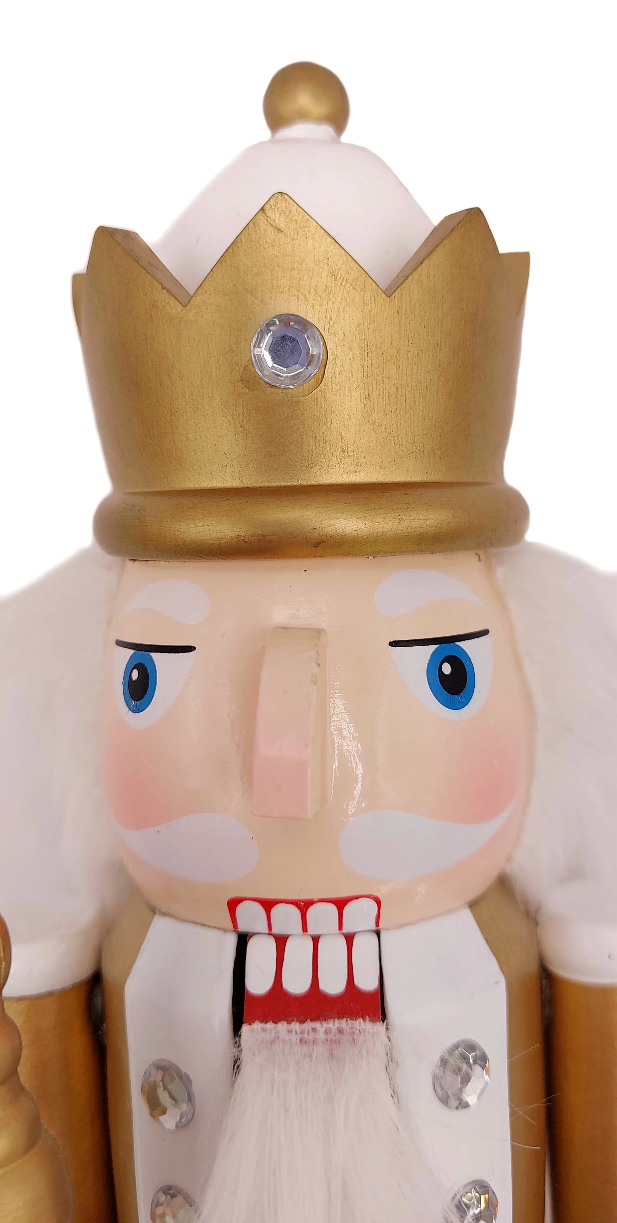 Christmas Nutcracker the Staffbearer. Wizardi Classic Wooden Festive Decoration F07M14-45-N01315B - Image 3