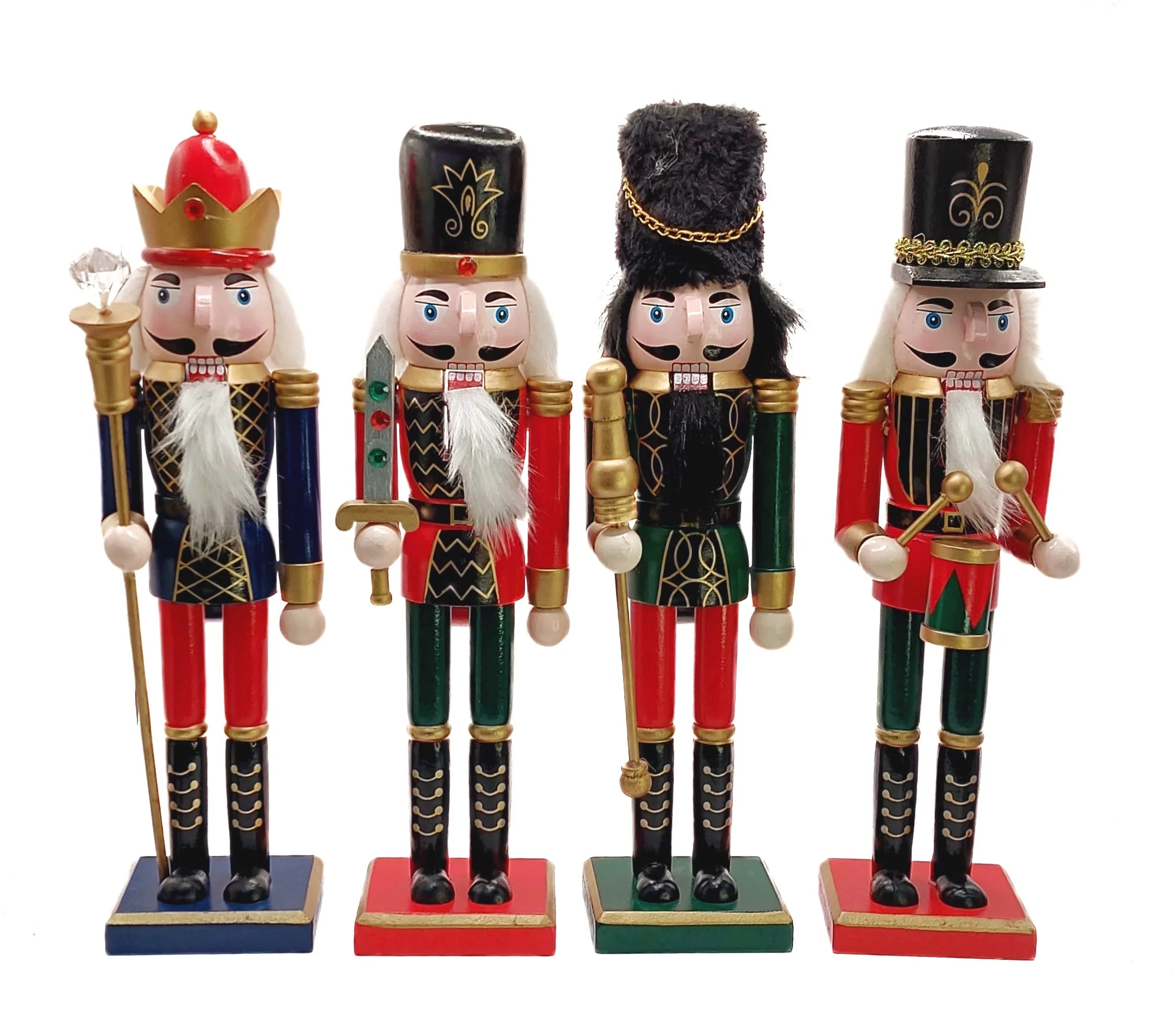 Christmas Nutcracker the Swordsman. Wizardi Classic Wooden Festive Decoration F07M14-38-N01724A - Image 3