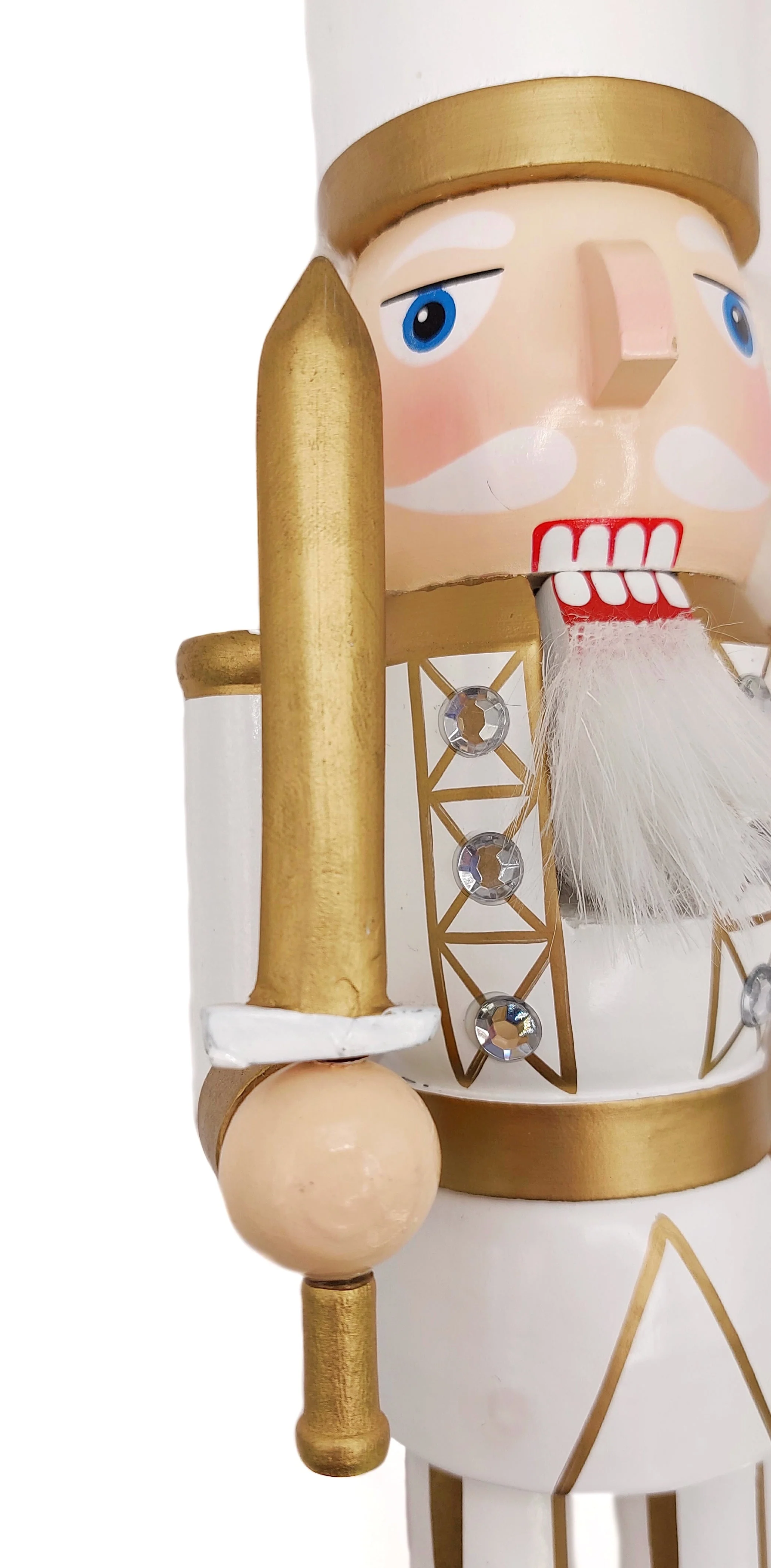 Christmas Nutcracker the Swordsman. Wizardi Classic Wooden Festive Decoration F07M14-45-N01315C - Image 3