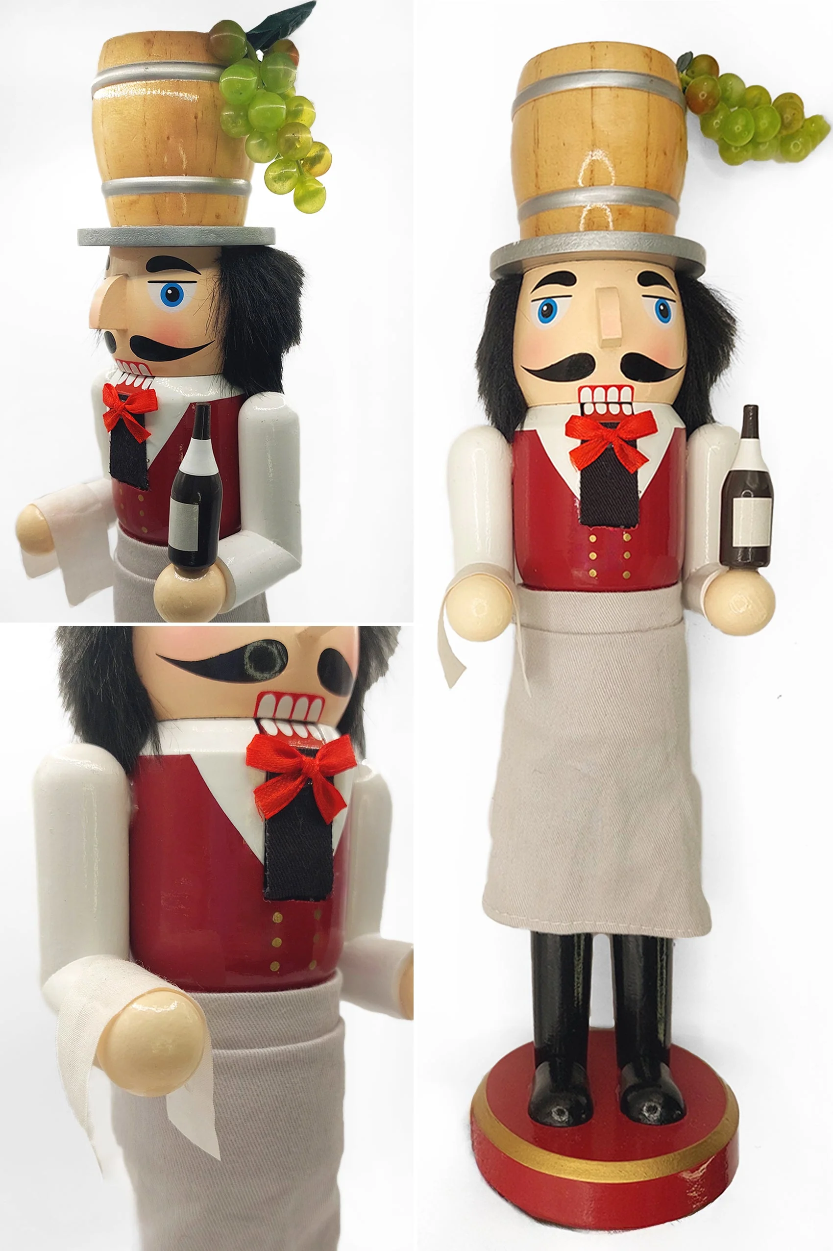 Christmas Nutcracker. Wizardi Classic Wooden Festive Decoration F07M14-20-N01850B - Image 2