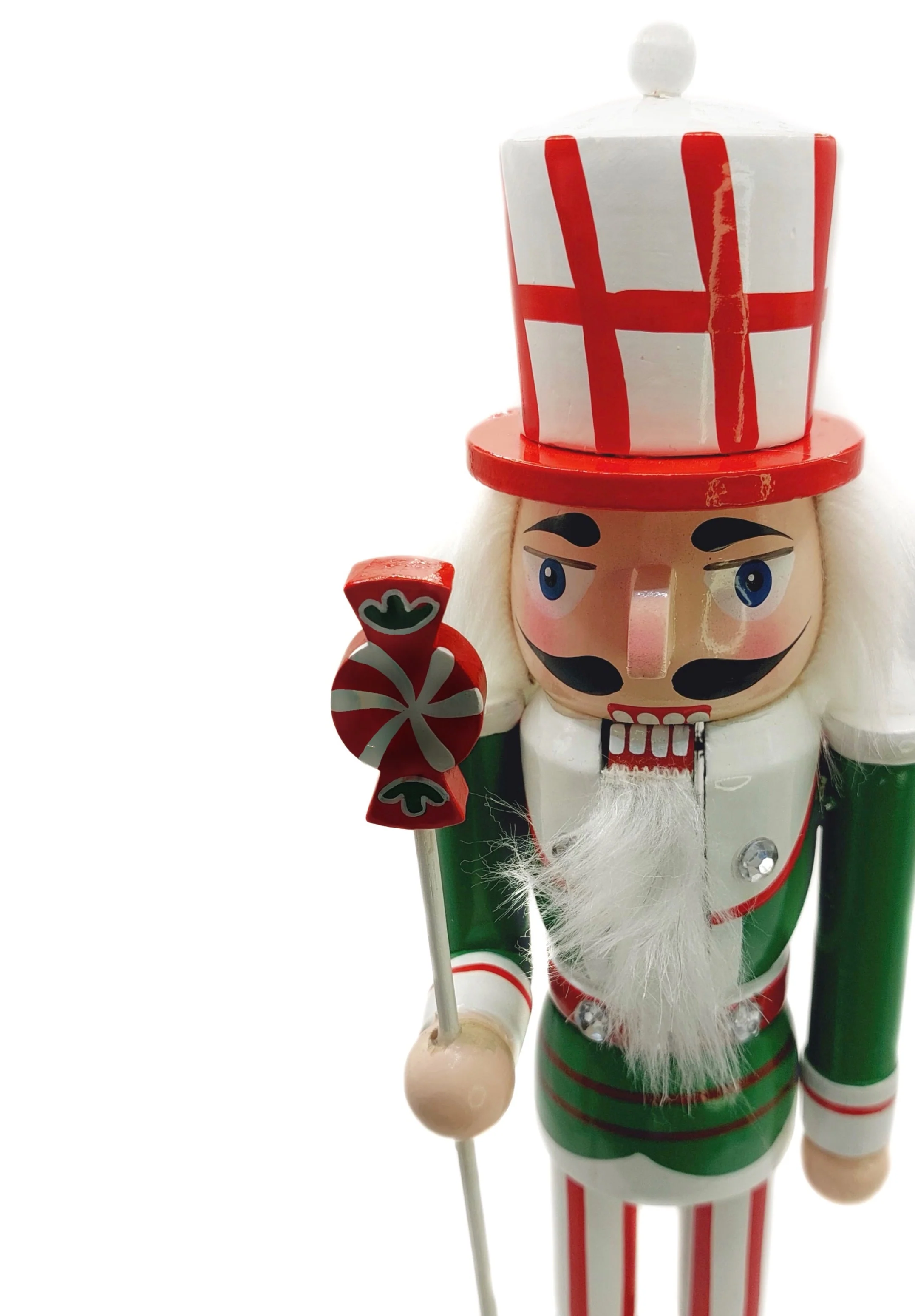 Christmas Nutcracker. Wizardi Classic Wooden Festive Decoration F07M14-31-N01702A - Image 2