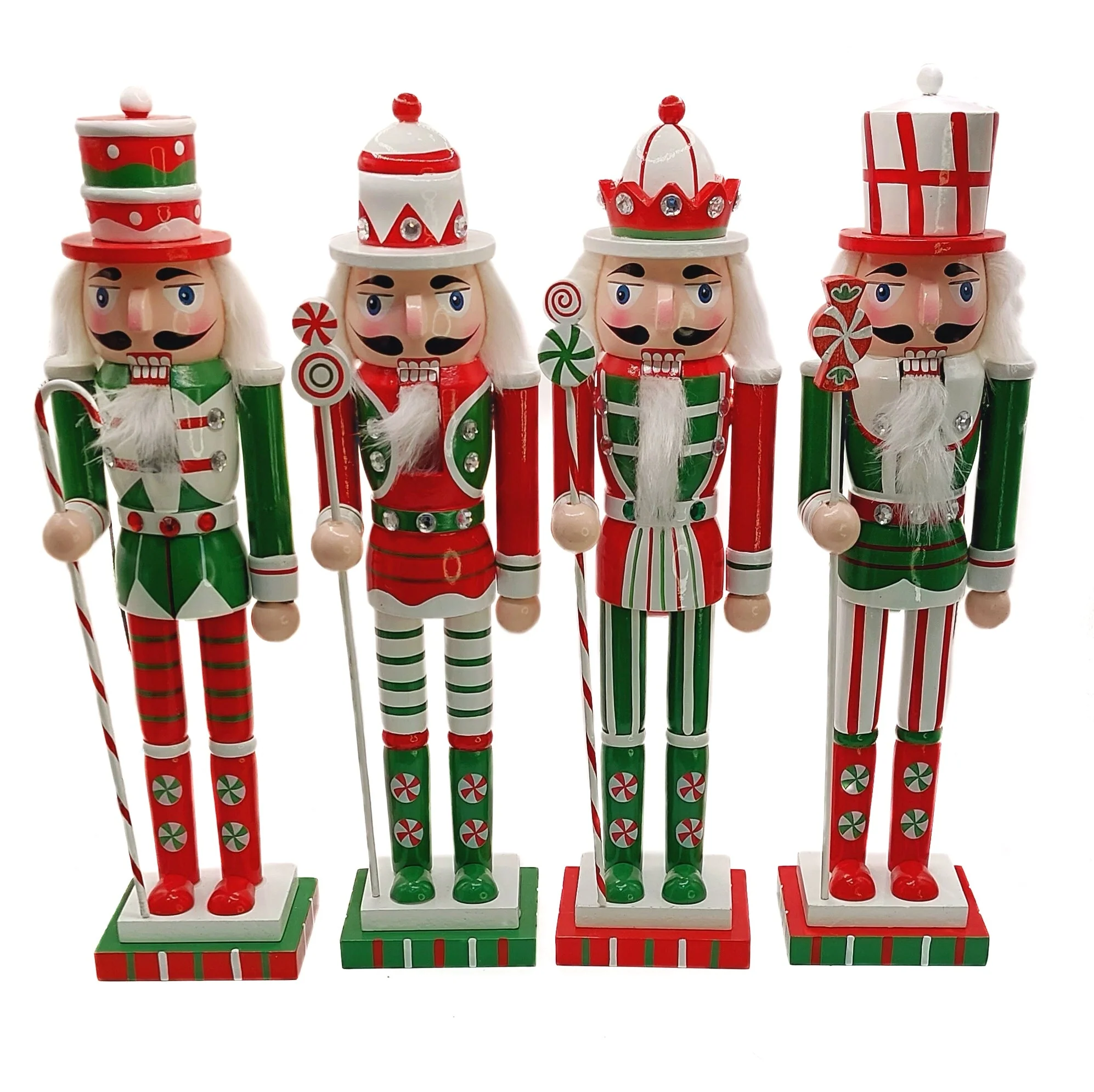 Christmas Nutcracker. Wizardi Classic Wooden Festive Decoration F07M14-31-N01702D - Image 3