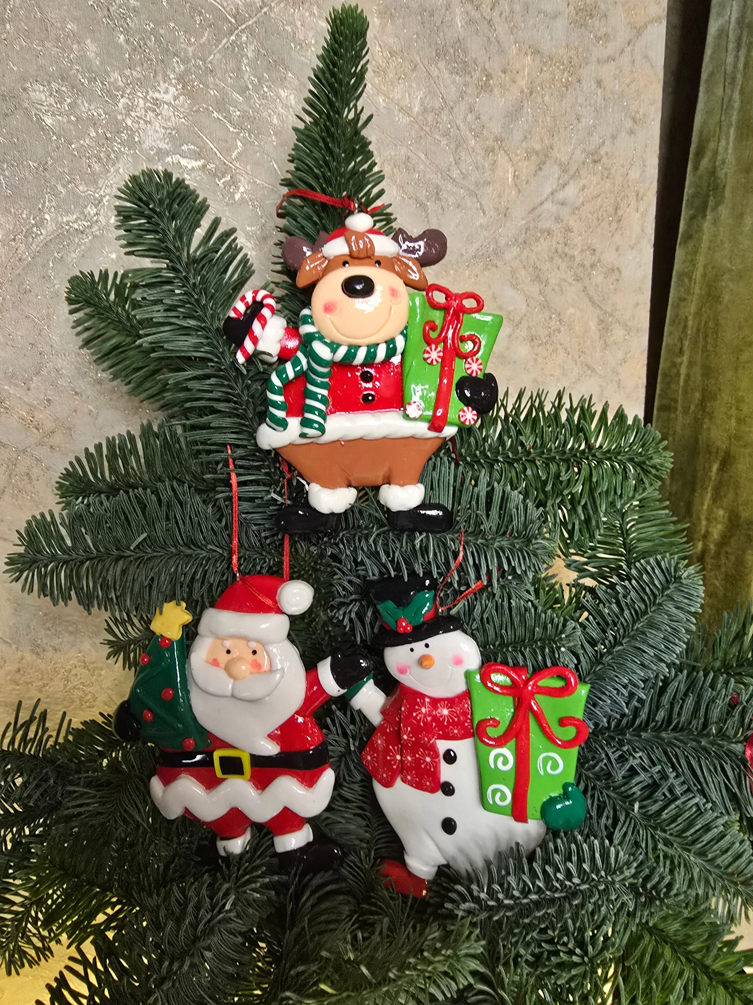 Christmas Ornament - Gloss Gingerbread y  Snowman. Wizardi Festive Decoration F07-N2-13-SEE203B - Image 5