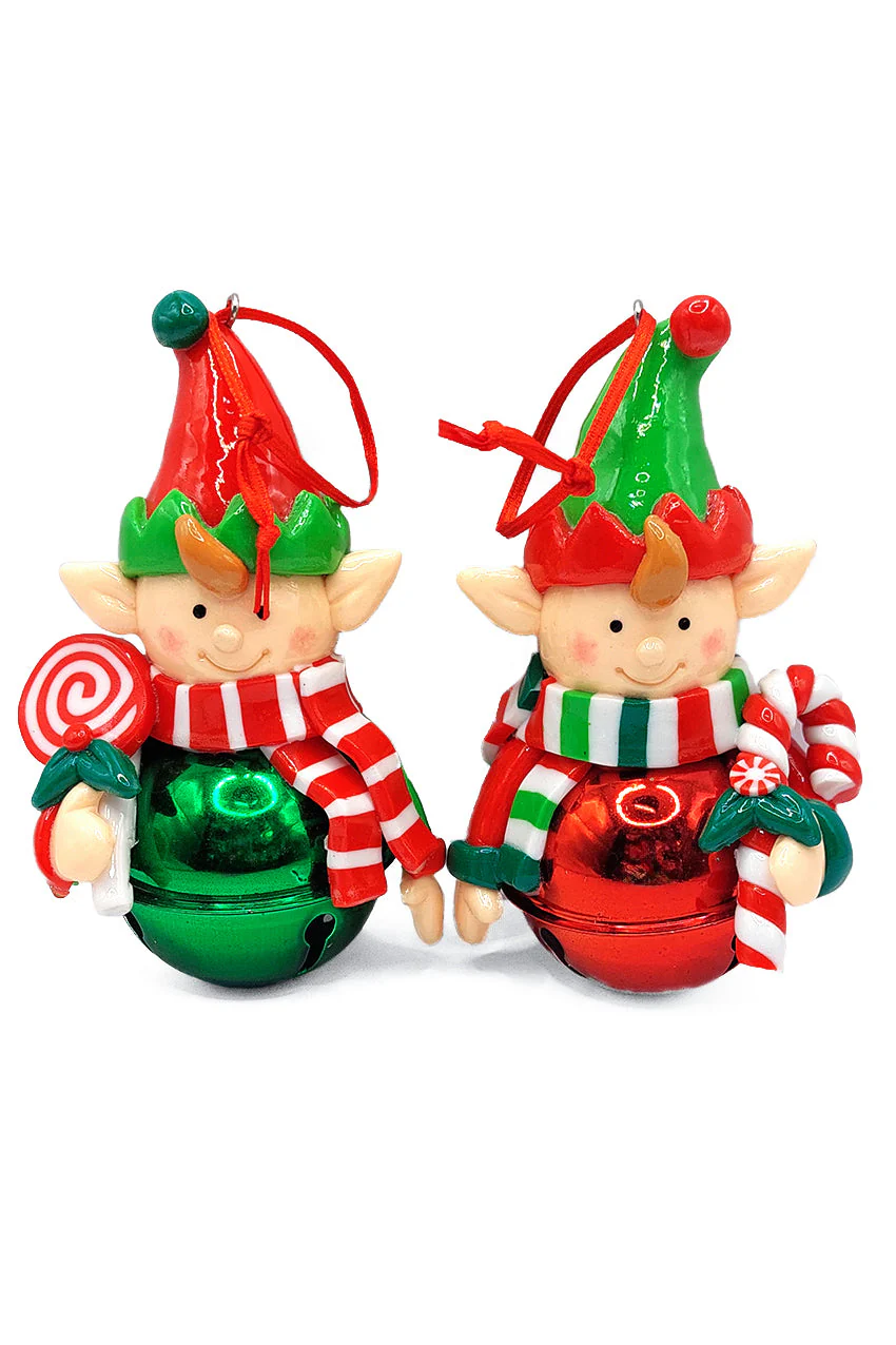 Christmas Ornament - Glossy Gingerbread Elf with Lollipop. Wizardi Festive Decoration F07-N2-17-E2506A - Image 3