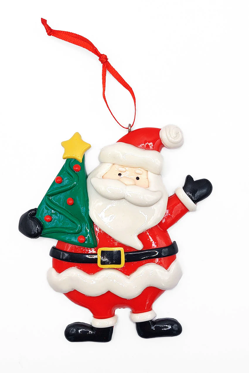 Christmas Ornament - Glossy Gingerbread Santa. Wizardi Festive Decoration F07-N2-13-SEE203A - Image 2