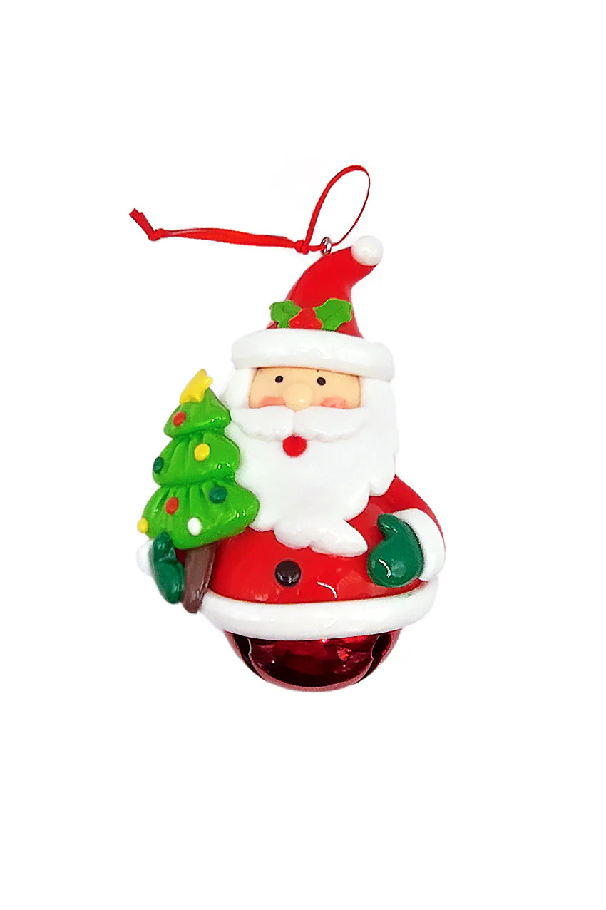 Christmas Ornament - Glossy Gingerbread Santa. Wizardi Festive Decoration F07-N2-14-E2504A - Image 2