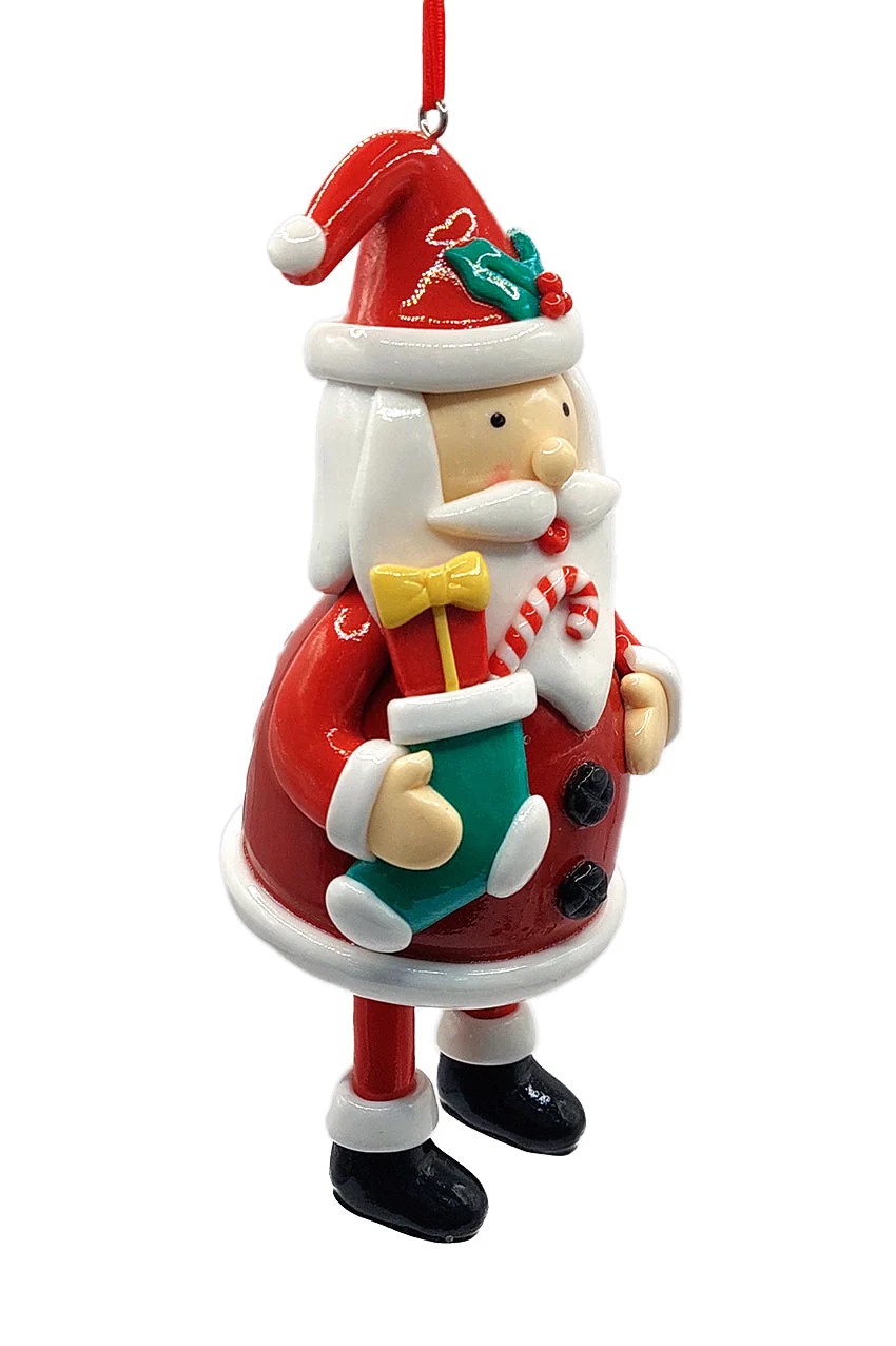 Christmas Ornament - Glossy Gingerbread Santa. Wizardi Festive Decoration F07-N2-16-CEE019A - Image 4