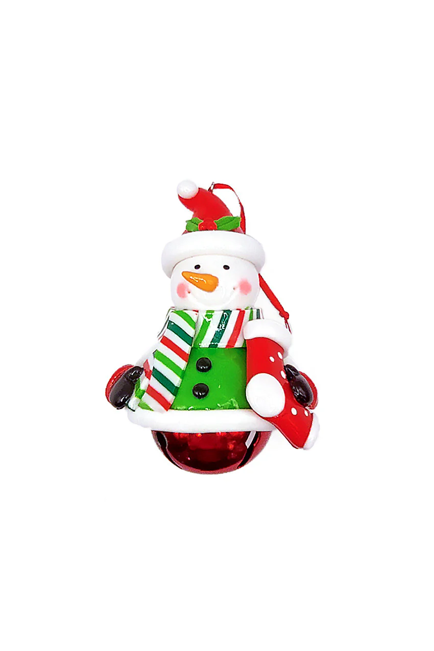 Christmas Ornament - Glossy Gingerbread Snowman. Wizardi Festive Decoration F07-N2-14-E2504B - Image 2