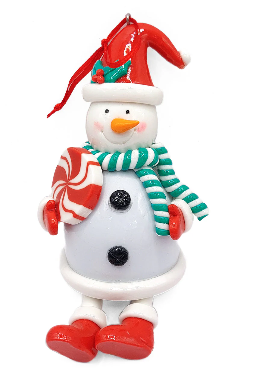 Christmas Ornament - Glossy Gingerbread Snowman. Wizardi Festive Decoration F07-N2-16-CEE019B - Image 3