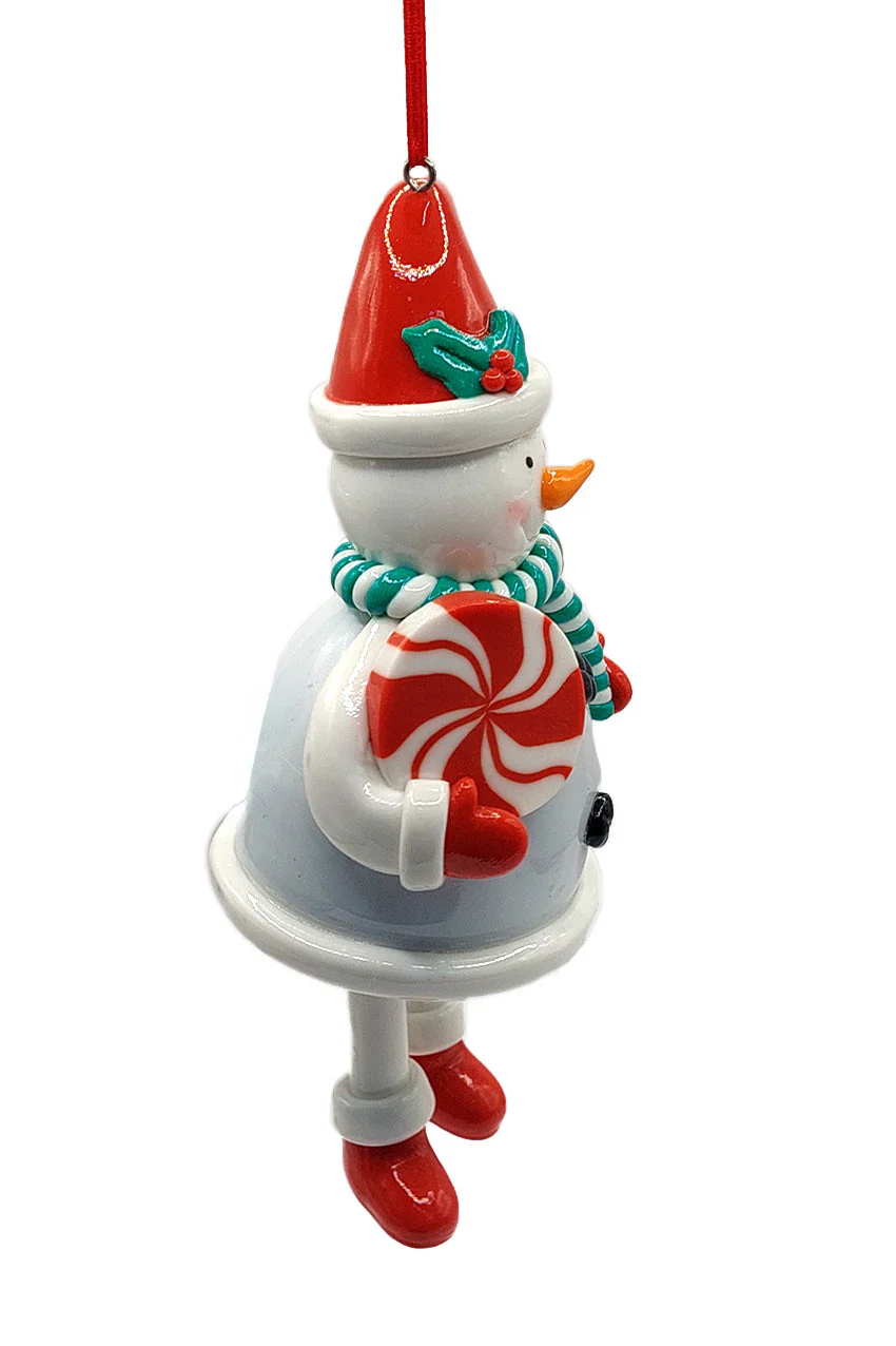 Christmas Ornament - Glossy Gingerbread Snowman. Wizardi Festive Decoration F07-N2-16-CEE019B - Image 4