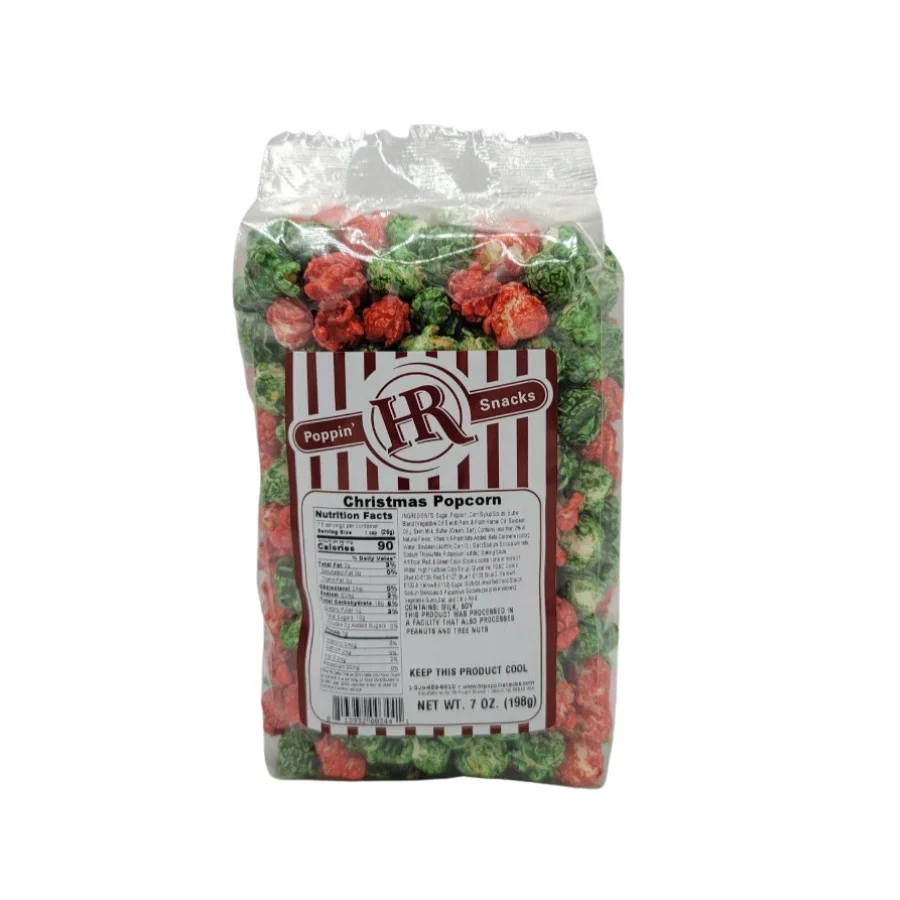 Christmas Popcorn | Pack of 4 | 7 oz | HR Poppin' Snacks - Image 2