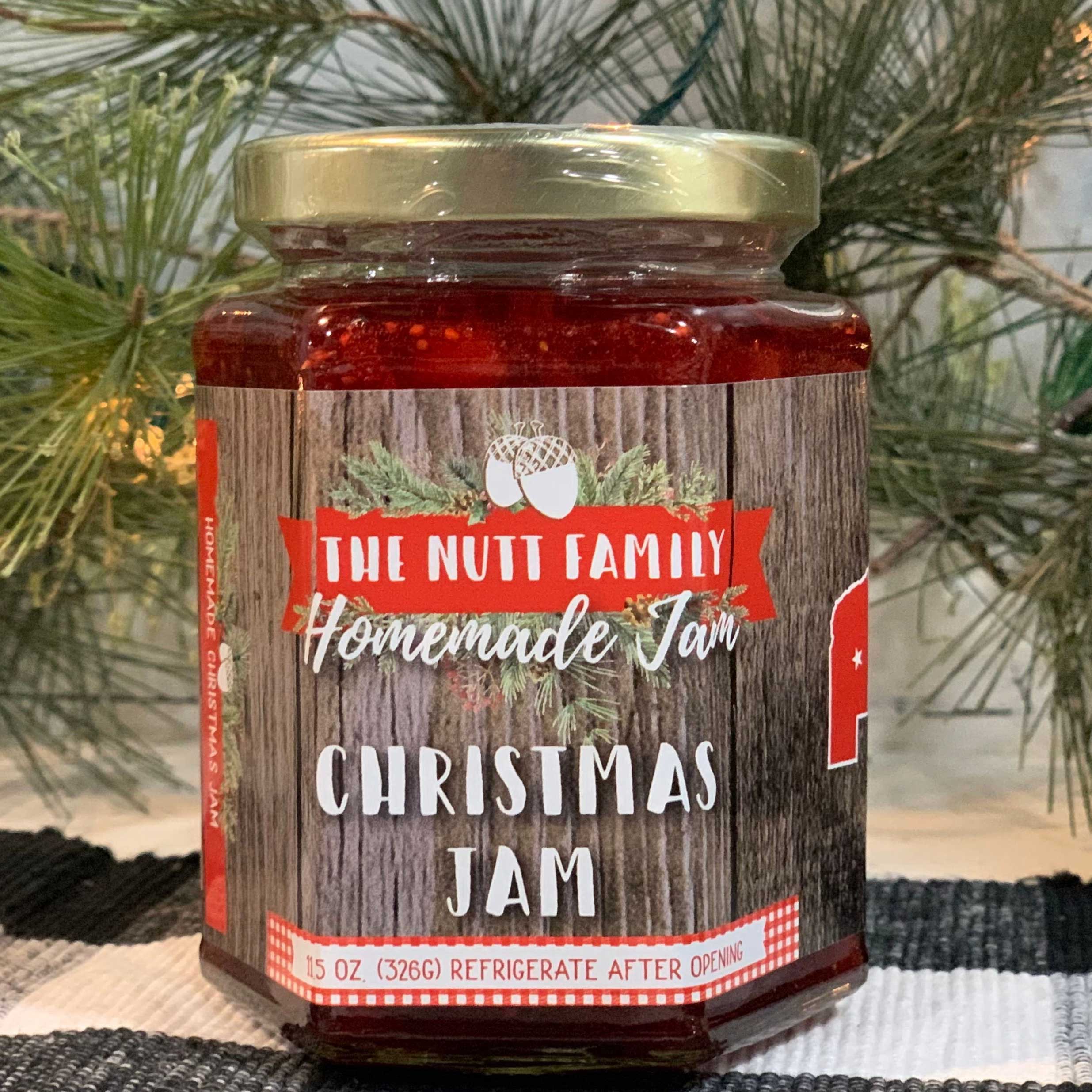 Christmas Strawberry, Cranberry & Lemon Jam | 9 oz | Nutt Family Jams & Jellies - Image 3