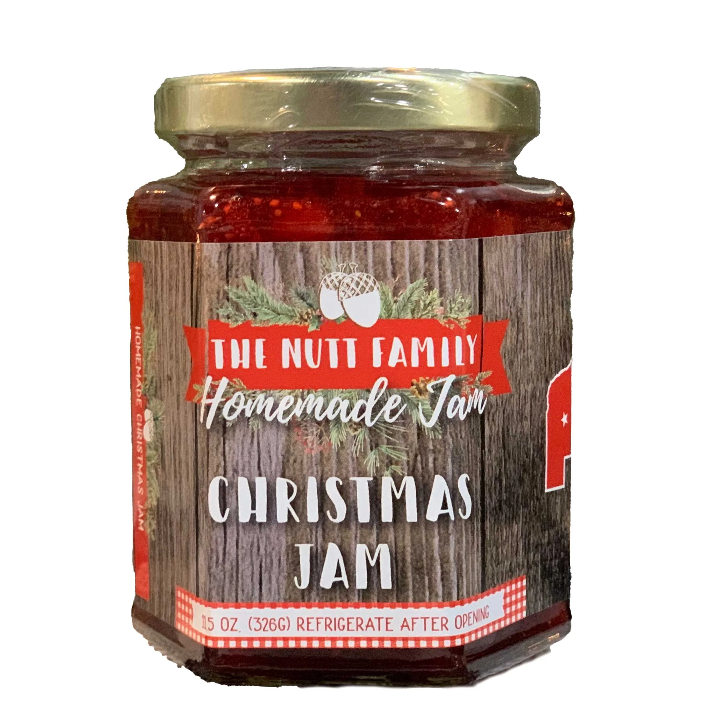 Christmas Strawberry, Cranberry & Lemon Jam | Pack of 2 | 9 oz | Nutt Family Jams & Jellies - Image 2