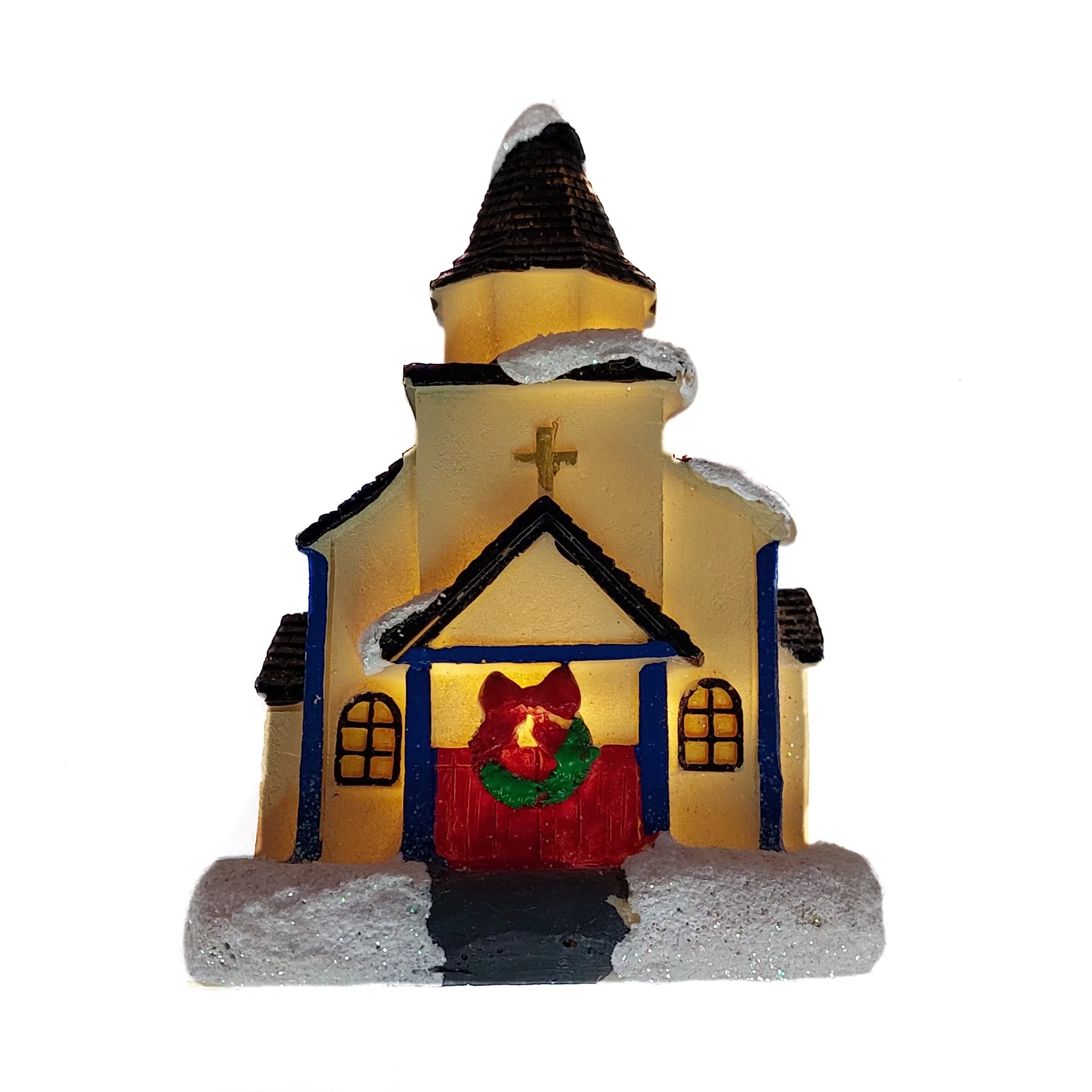 Church. Christmas Village by Wizardi F07-M1-5-1174C - Image 2