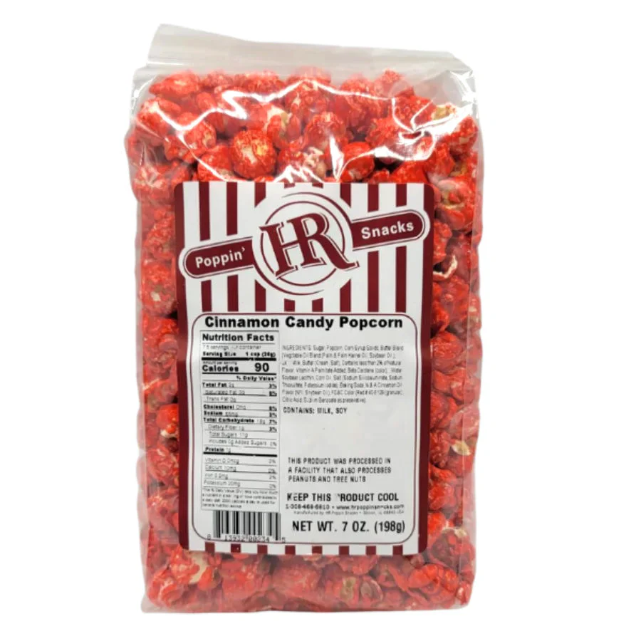 Cinnamon Candy Popcorn | Pack of 2 | 7 oz | HR Poppin' Snacks - Image 2