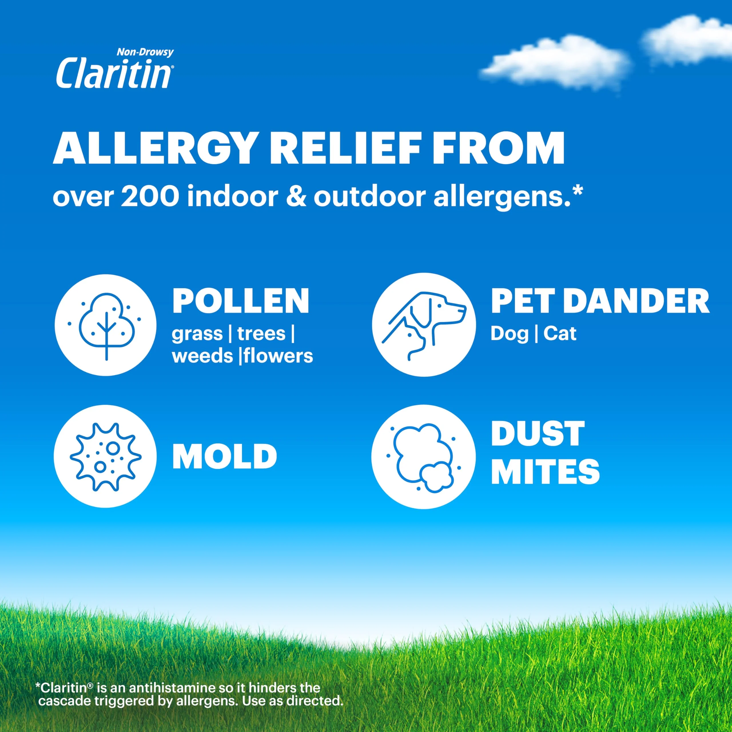 Claritin Allergy Medicine for Adults, 24-Hour Non-Drowsy Loratadine 10mg Pills, Antihistamine, 30 Tablets + 1ct On-The-Go Relief - Image 6