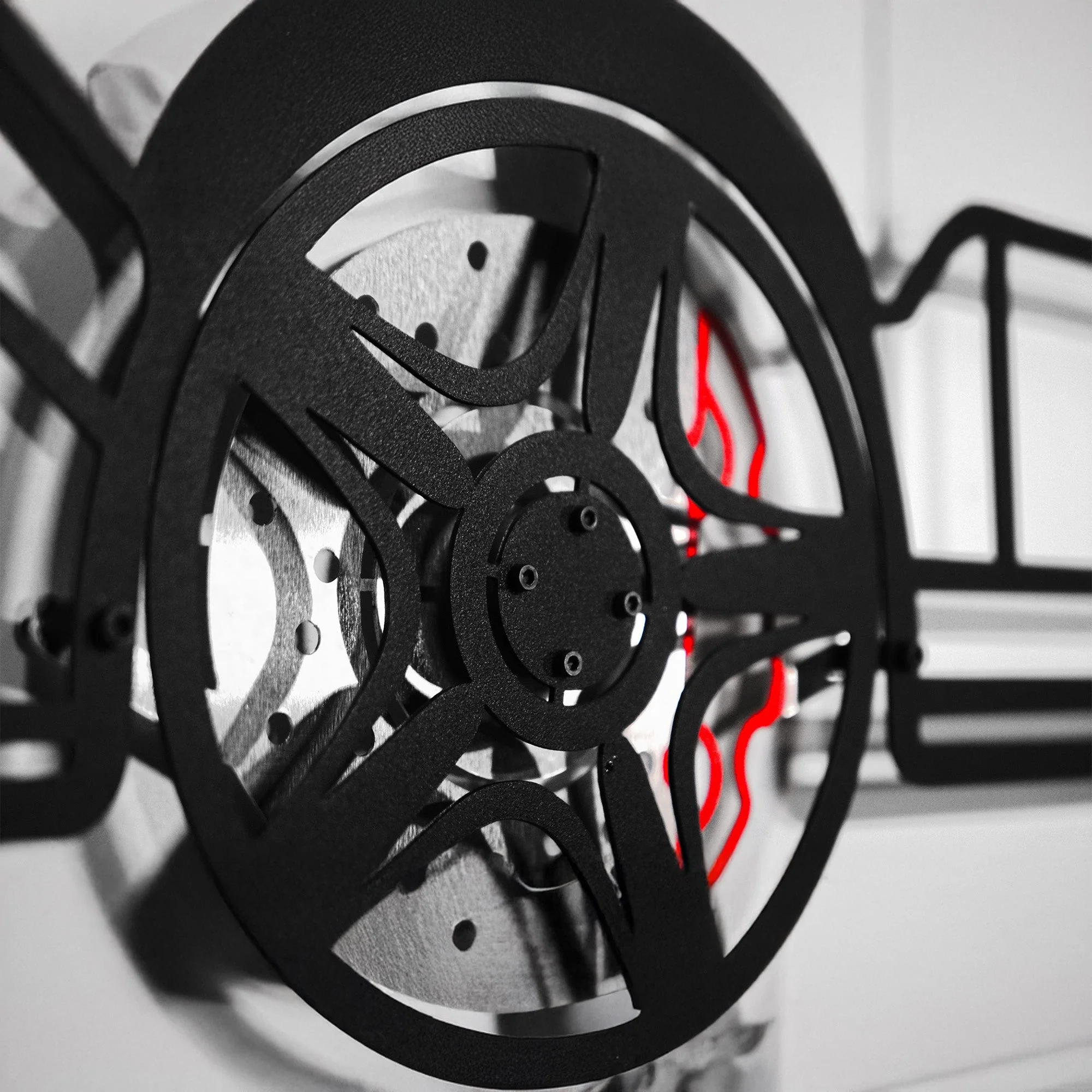 Classic Porsche 911 Wall Art – Retro Steel Silhouette with Spinning Wheels-KAFMEKA038 - Image 7
