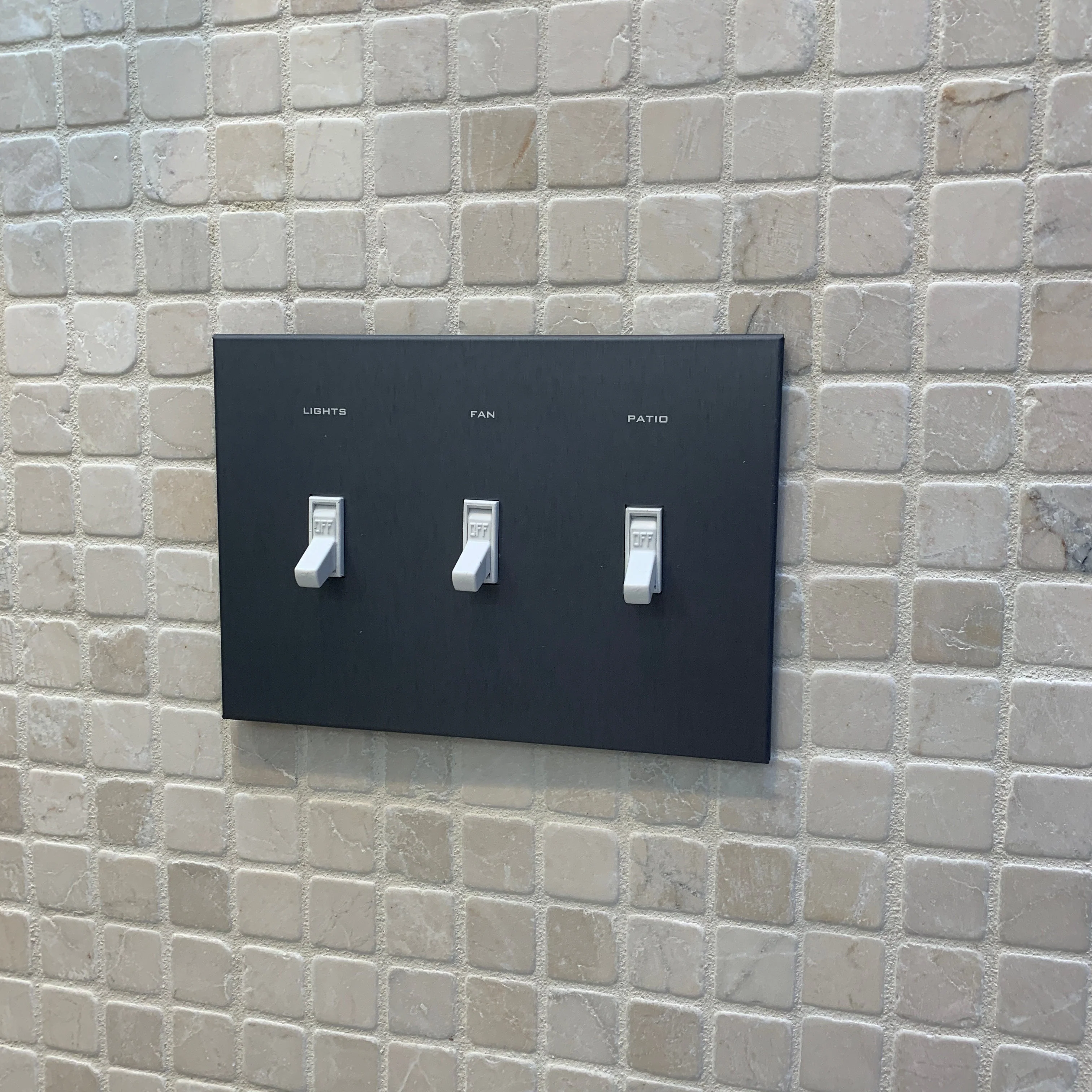 CleanPlate Classic Wall Plate in Designer Grey for Toggle Switches - Image 3