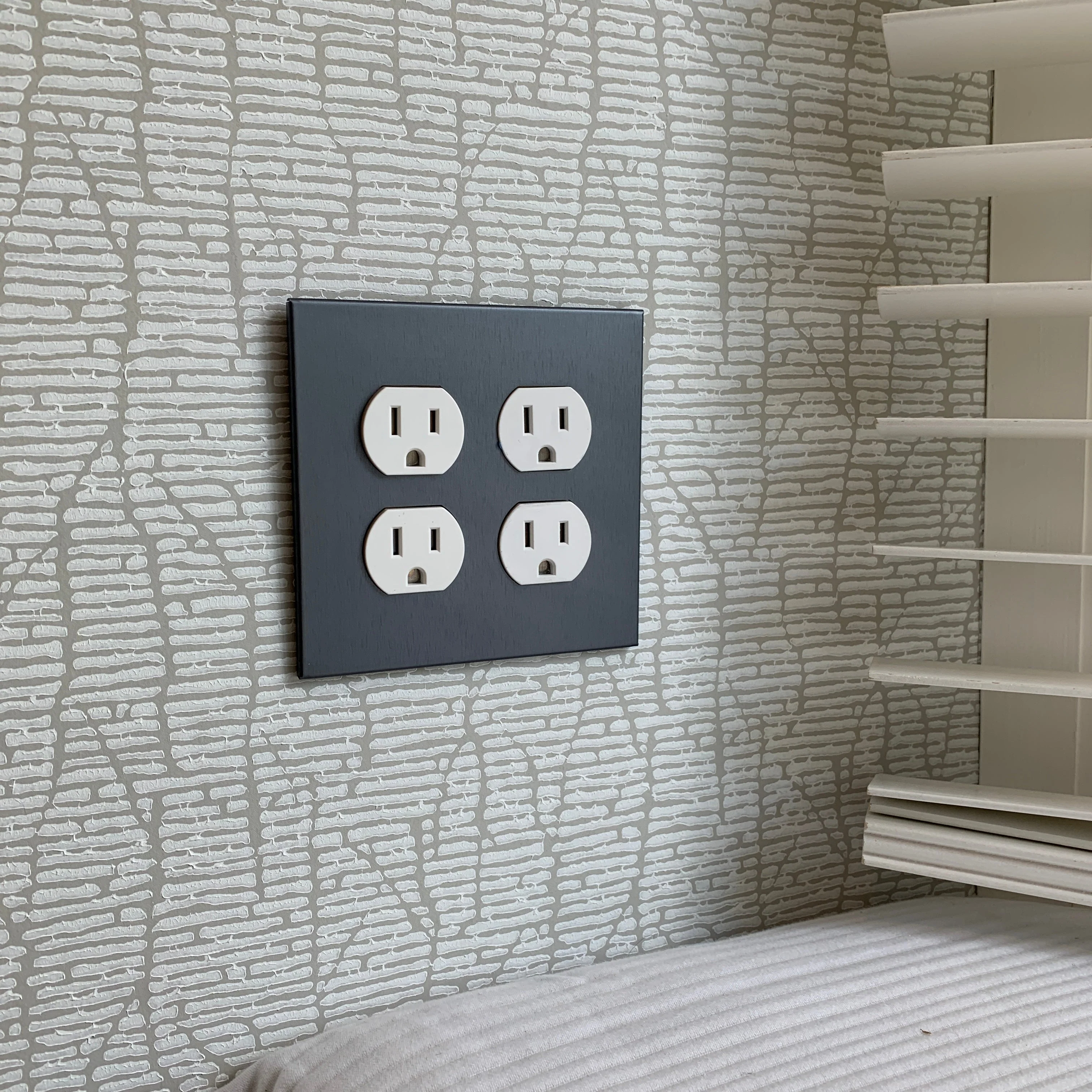 CleanPlate Classic Wall Plate in Designer Grey for Toggle Switches - Image 8