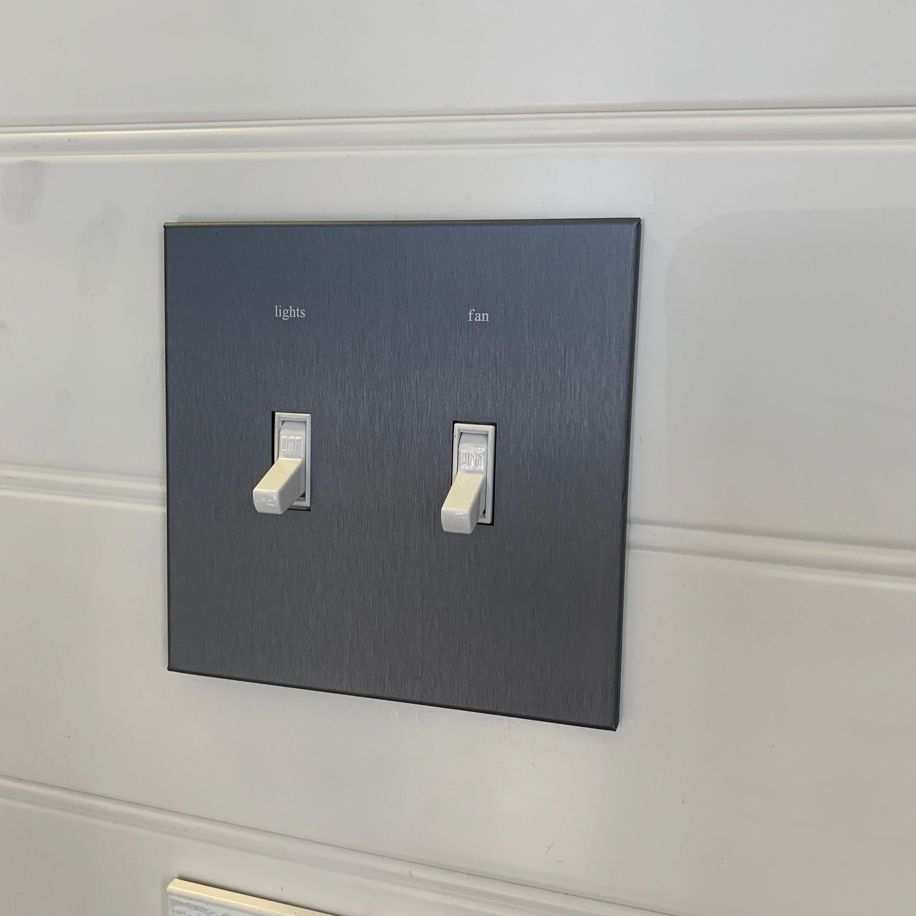 CleanPlate Classic Wall Plate in Designer Grey for Toggle Switches - Image 9