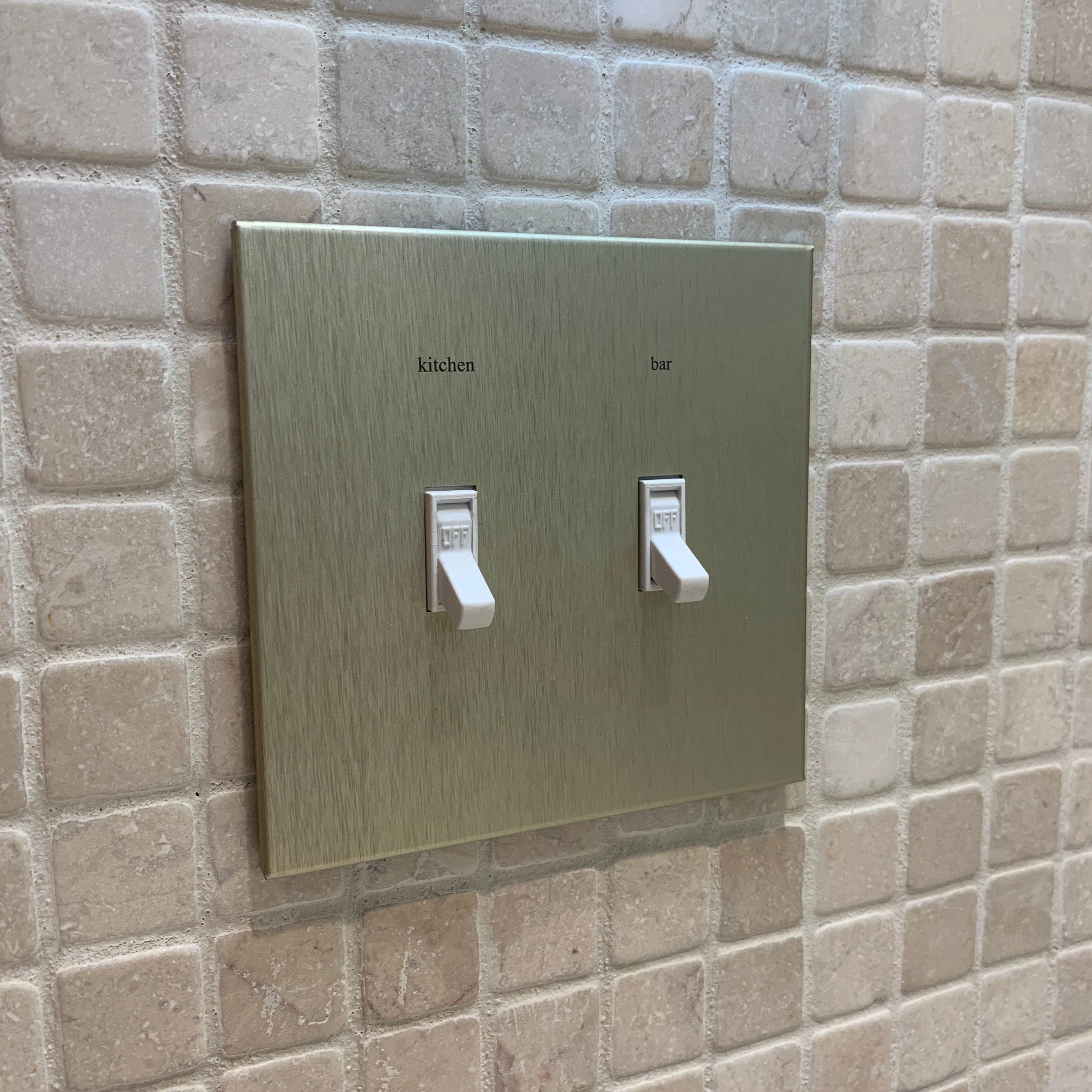 CleanPlate Classic Wall Plate in Midcentury Gold for Toggle Switches - Image 8