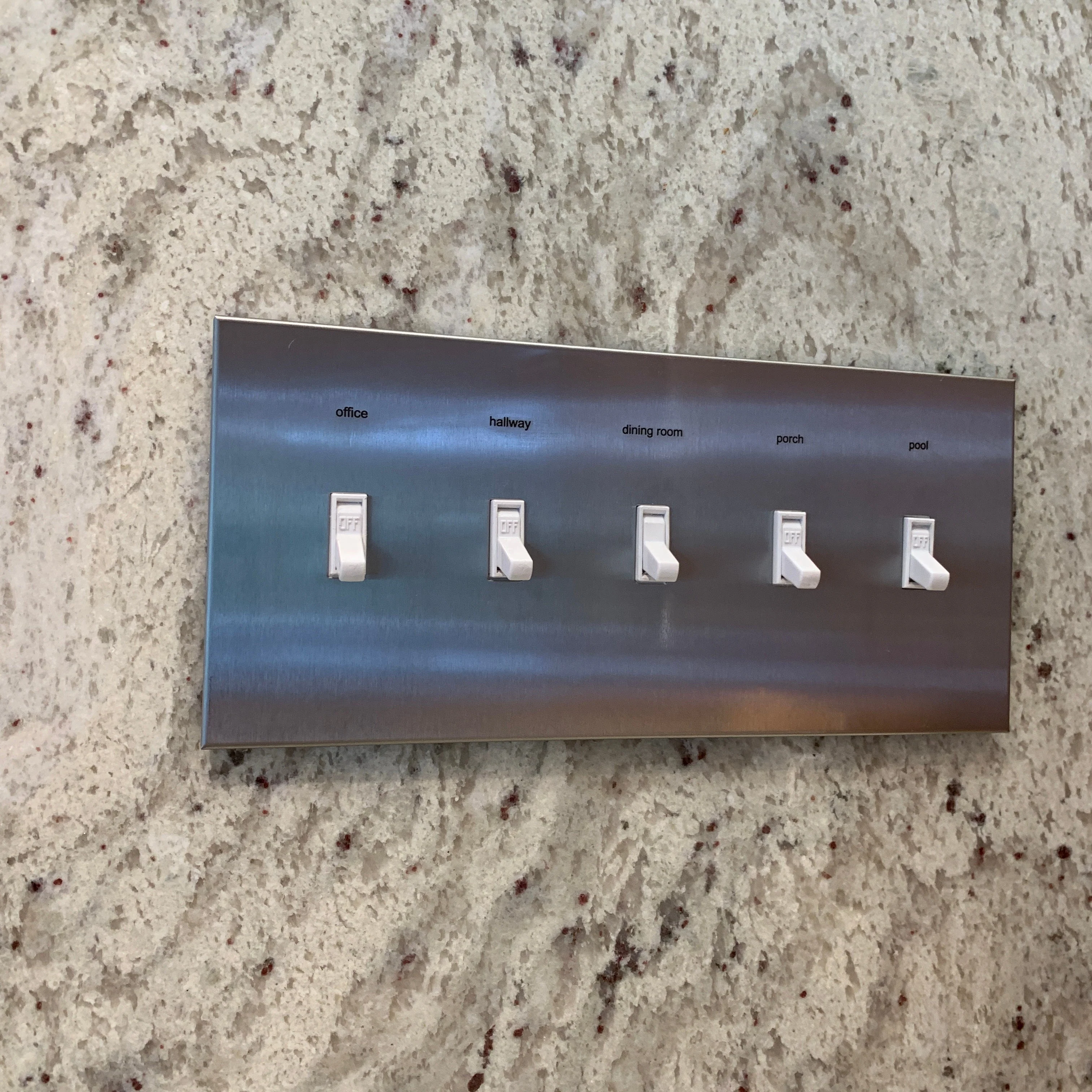 CleanPlate Classic Wall Plate in Stainless Steel for Toggle Switches - Image 3