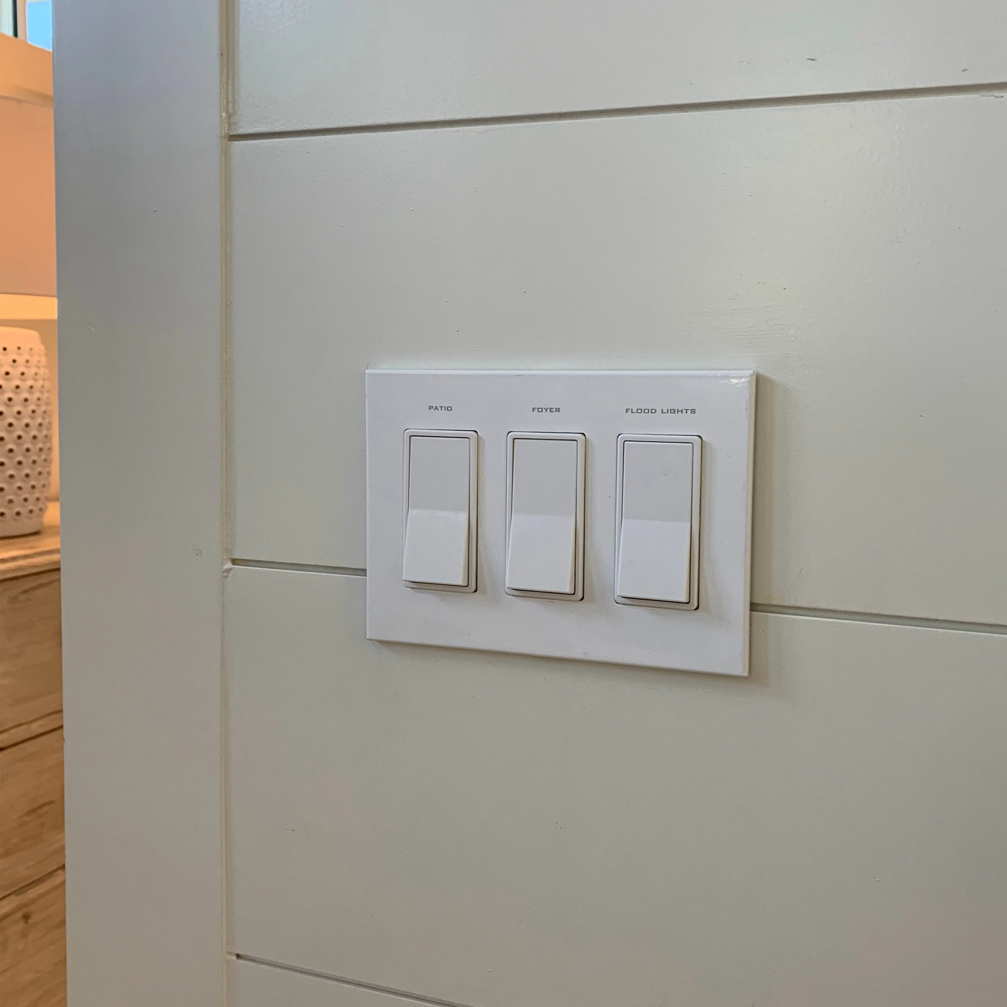 CleanPlate Wall Plate in Contemporary White for Rocker Switches - Image 2