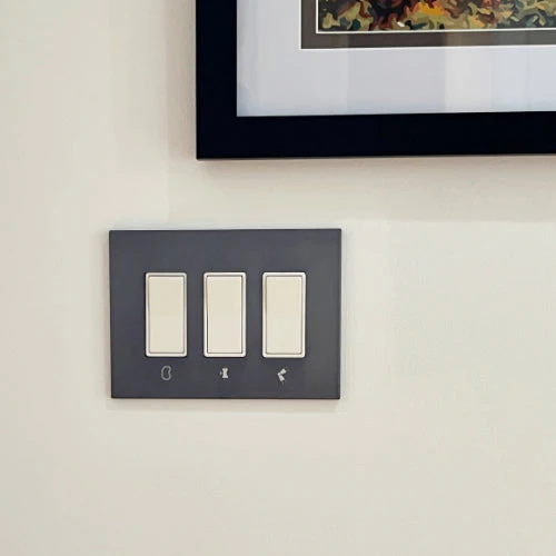 CleanPlate Wall Plate in Designer Grey for Rocker Switches - Image 2