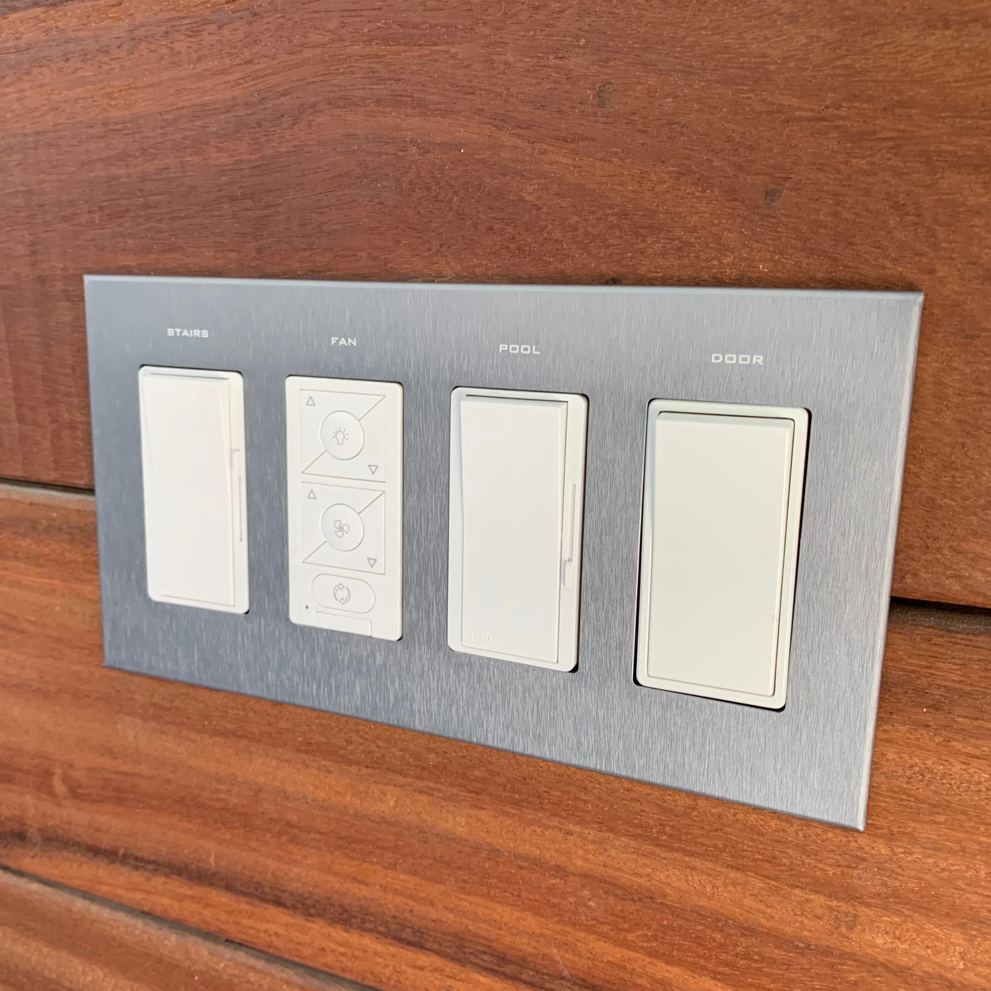 CleanPlate Wall Plate in Designer Grey for Rocker Switches - Image 3