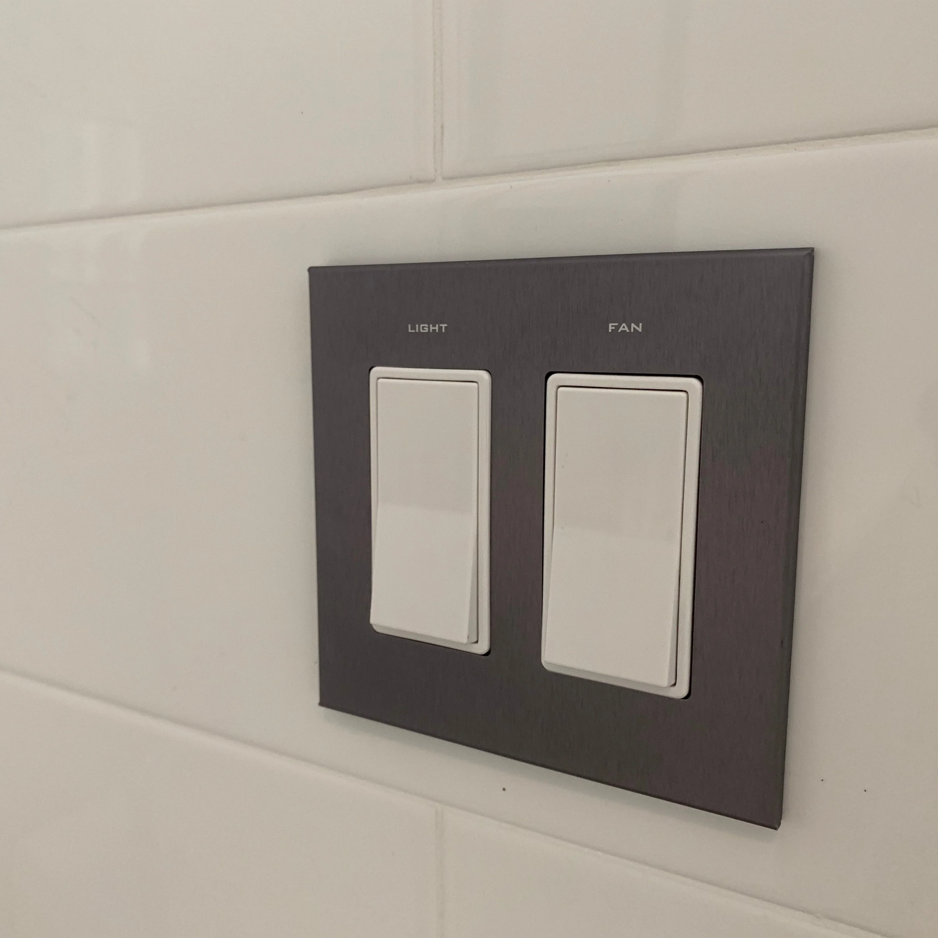 CleanPlate Wall Plate in Designer Grey for Rocker Switches - Image 6
